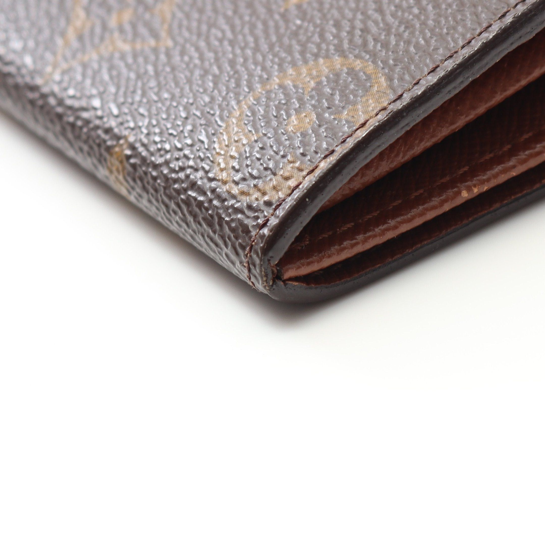 Louis Vuitton Louis Vuitton Porte-Monnaie Plastic Monogram Coin Purse Leather Brown Size ONE SIZE - 7 Thumbnail