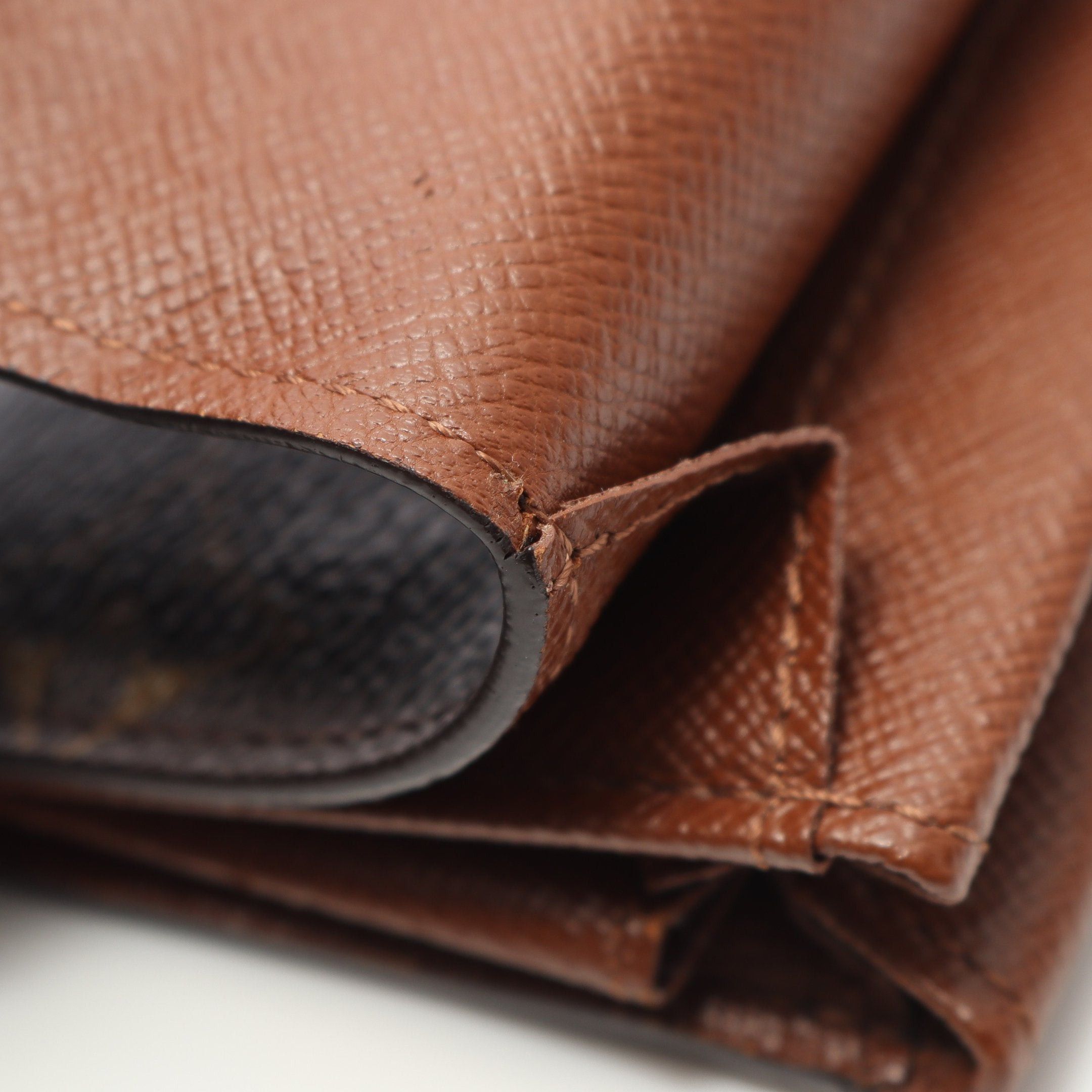Louis Vuitton Louis Vuitton Porte-Monnaie Plastic Monogram Coin Purse Leather Brown Size ONE SIZE - 6 Thumbnail