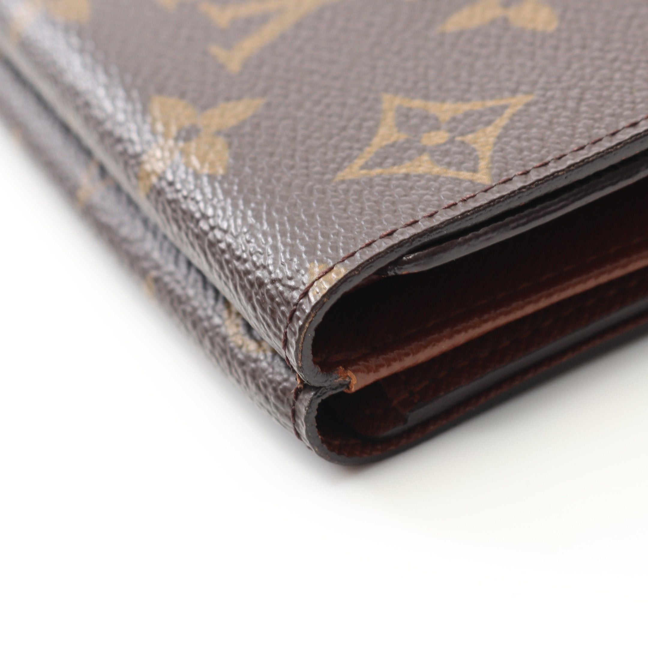 Louis Vuitton Louis Vuitton Porto Monnaie Bie Cult Credit Monogram Trifold Wallet Double Hook Leather Brown Size ONE SIZE - 7 Thumbnail