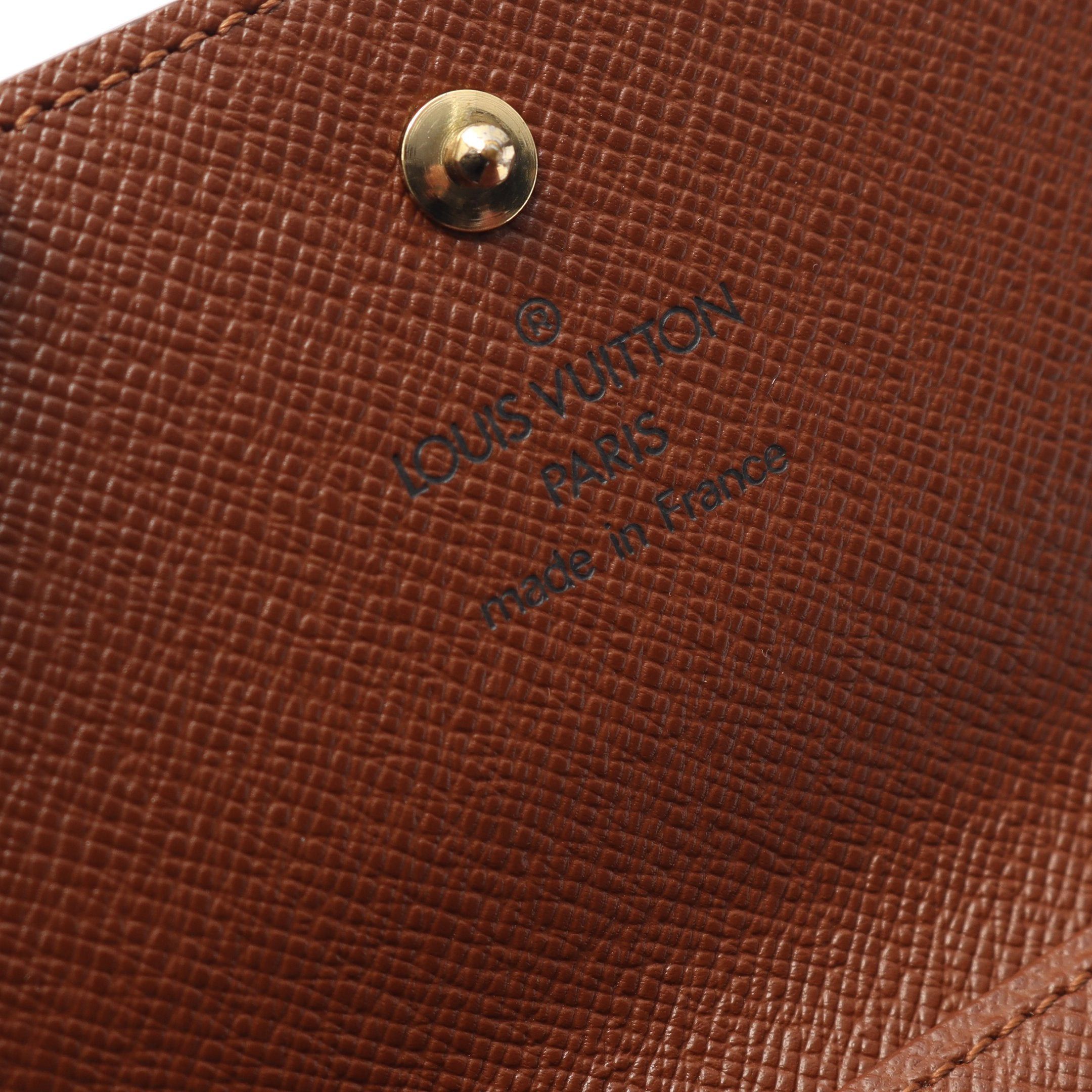 Louis Vuitton Louis Vuitton Porto Monnaie Bie Cult Credit Monogram Trifold Wallet Double Hook Leather Brown Size ONE SIZE - 5 Thumbnail