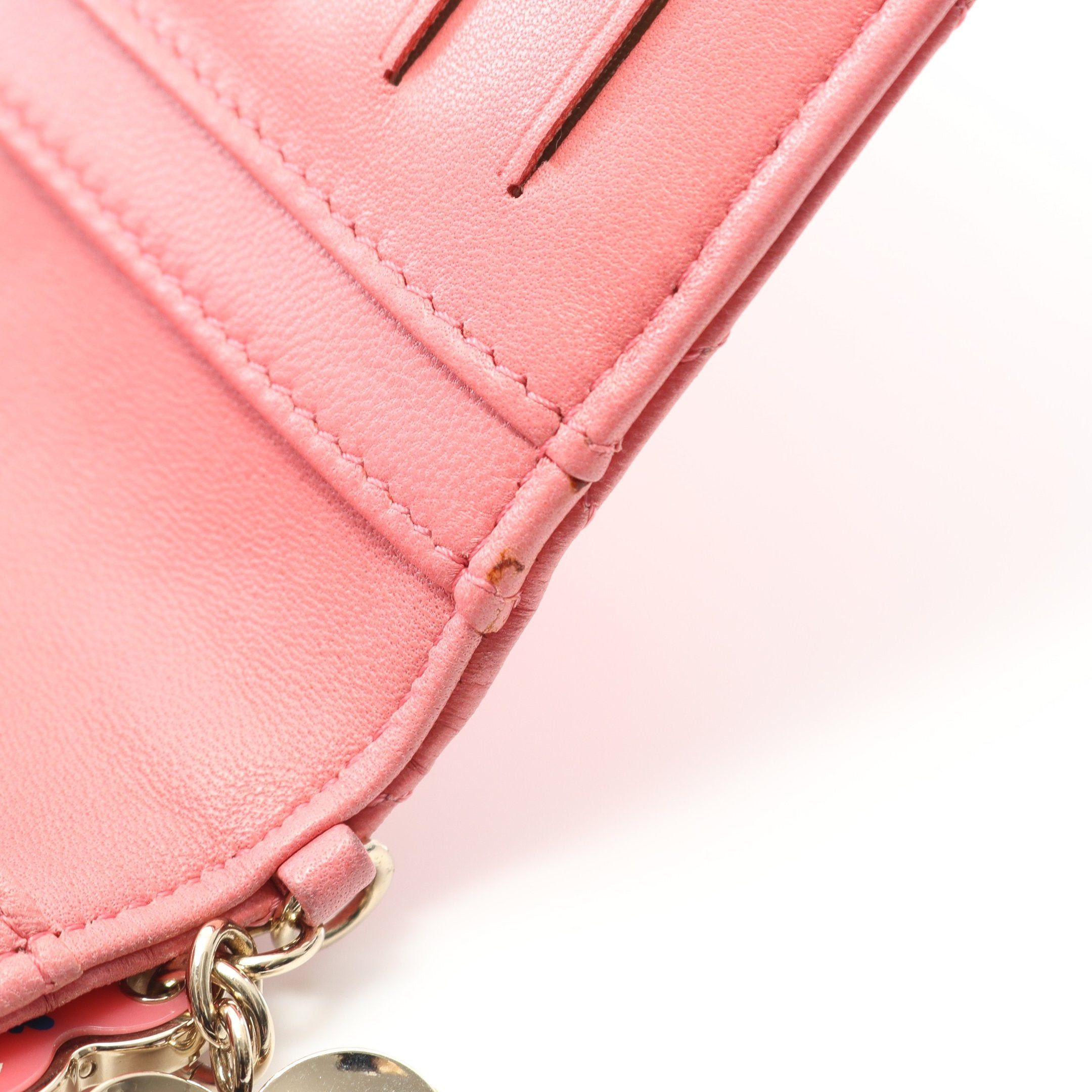 Chanel Chanel Matelasse Bi-Fold Long Wallet Lambskin Pink Gold Hardware Size ONE SIZE - 7 Thumbnail