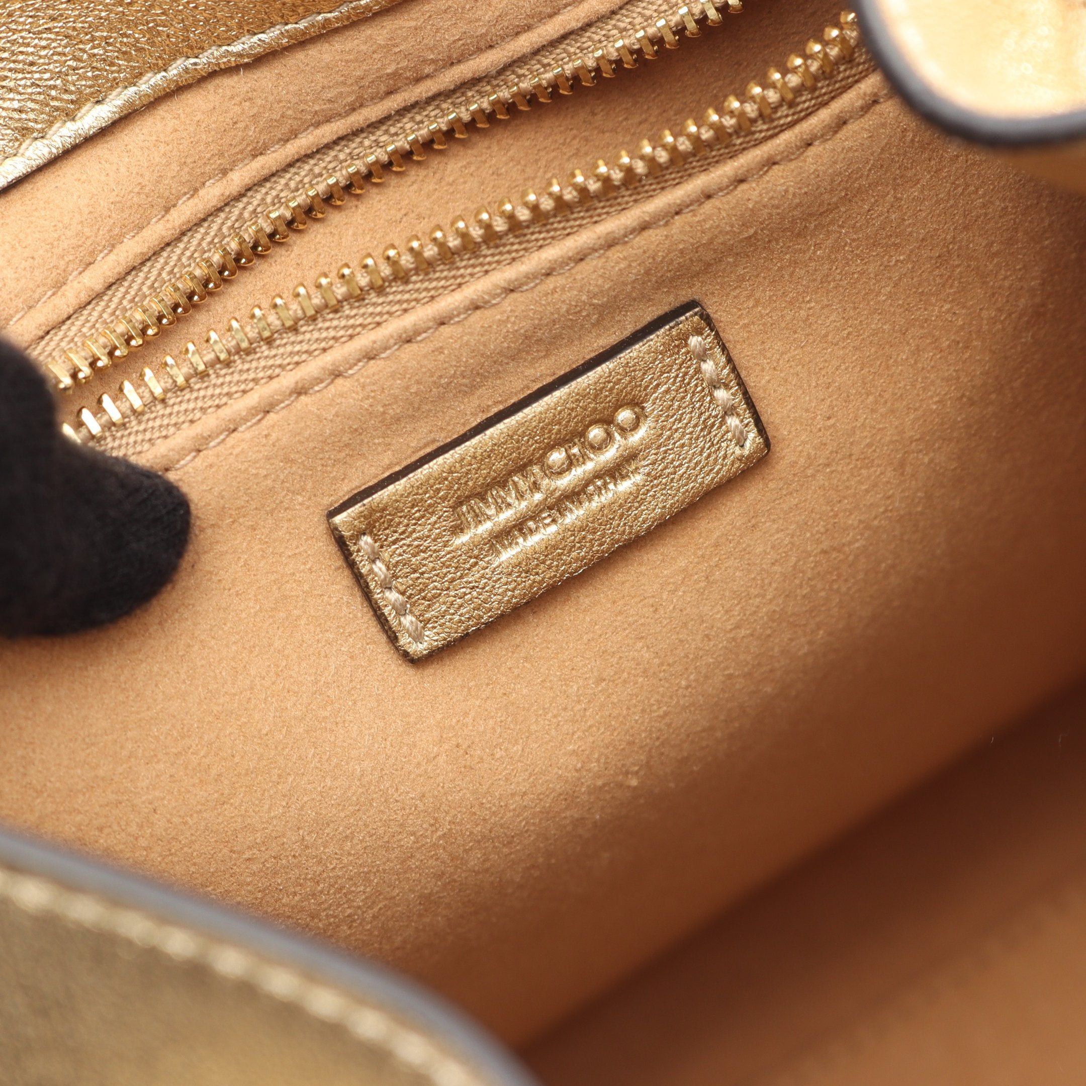 Jimmy Choo Jimmy Choo Handbag Leather Champagne Gold Purse Star Studs Size ONE SIZE - 4 Thumbnail