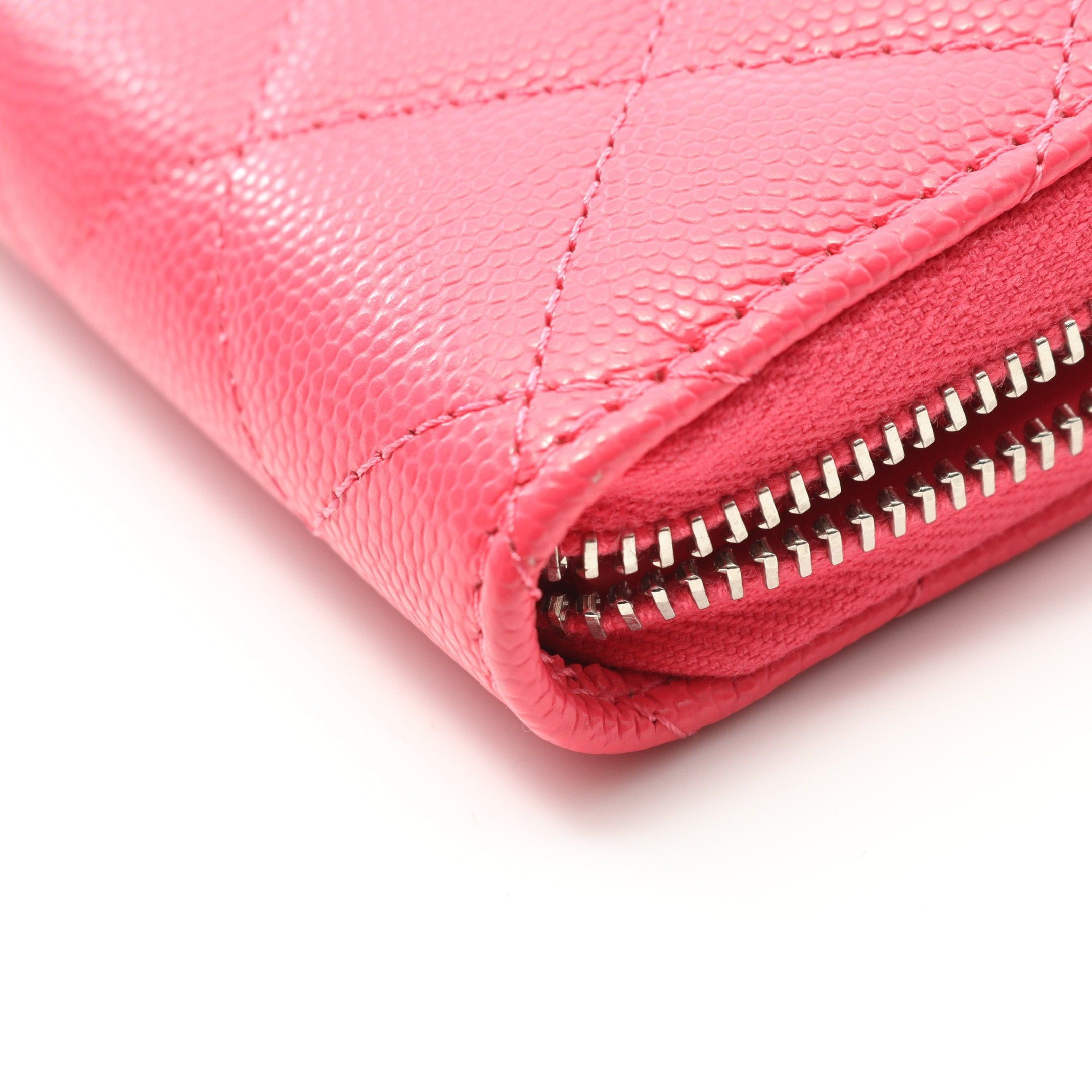 Chanel Chanel Matelasse Card Case Coin Purse Caviar Skin Pink Purple Silver Hardware Size ONE SIZE - 6 Thumbnail