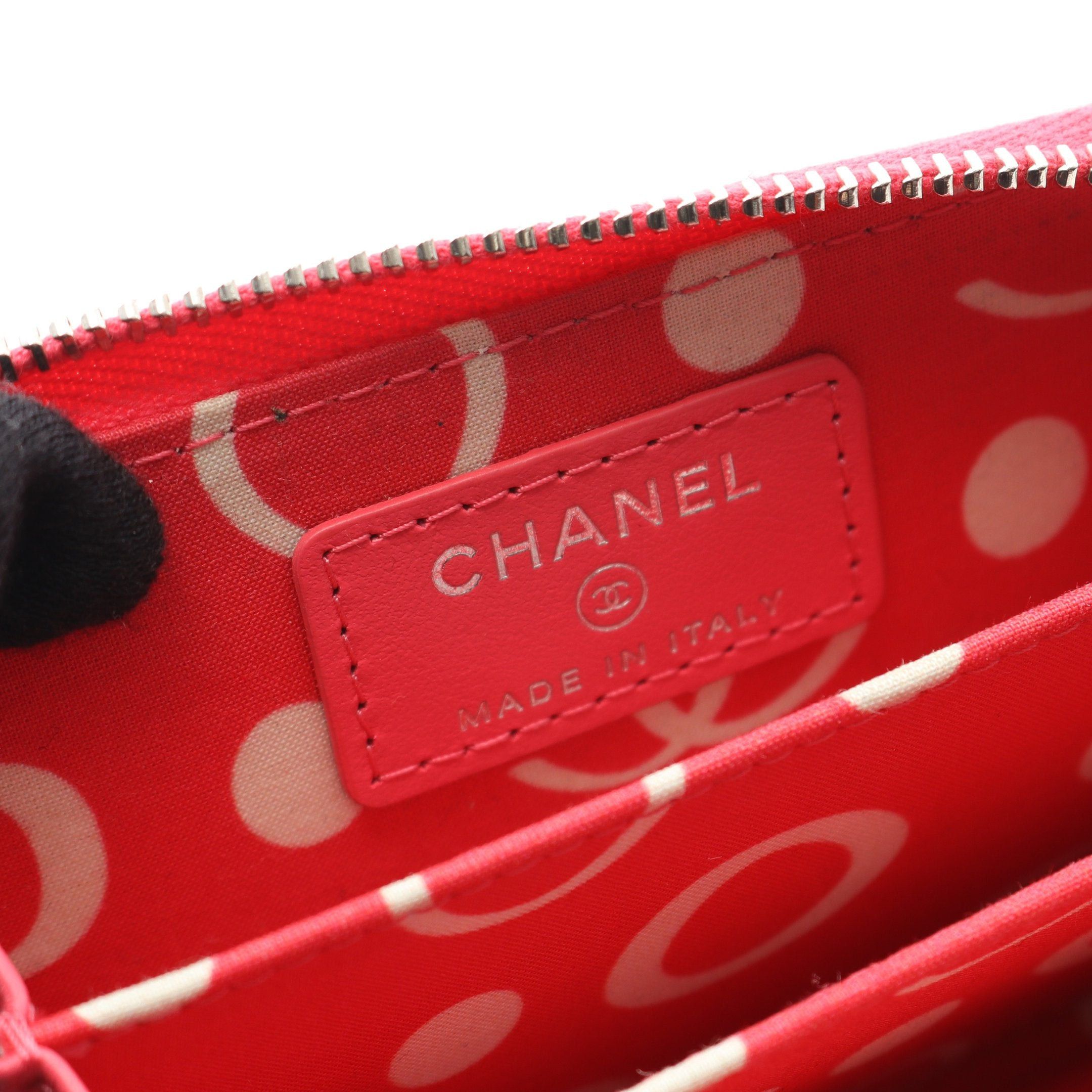 Chanel Chanel Matelasse Card Case Coin Purse Caviar Skin Pink Purple Silver Hardware Size ONE SIZE - 4 Thumbnail