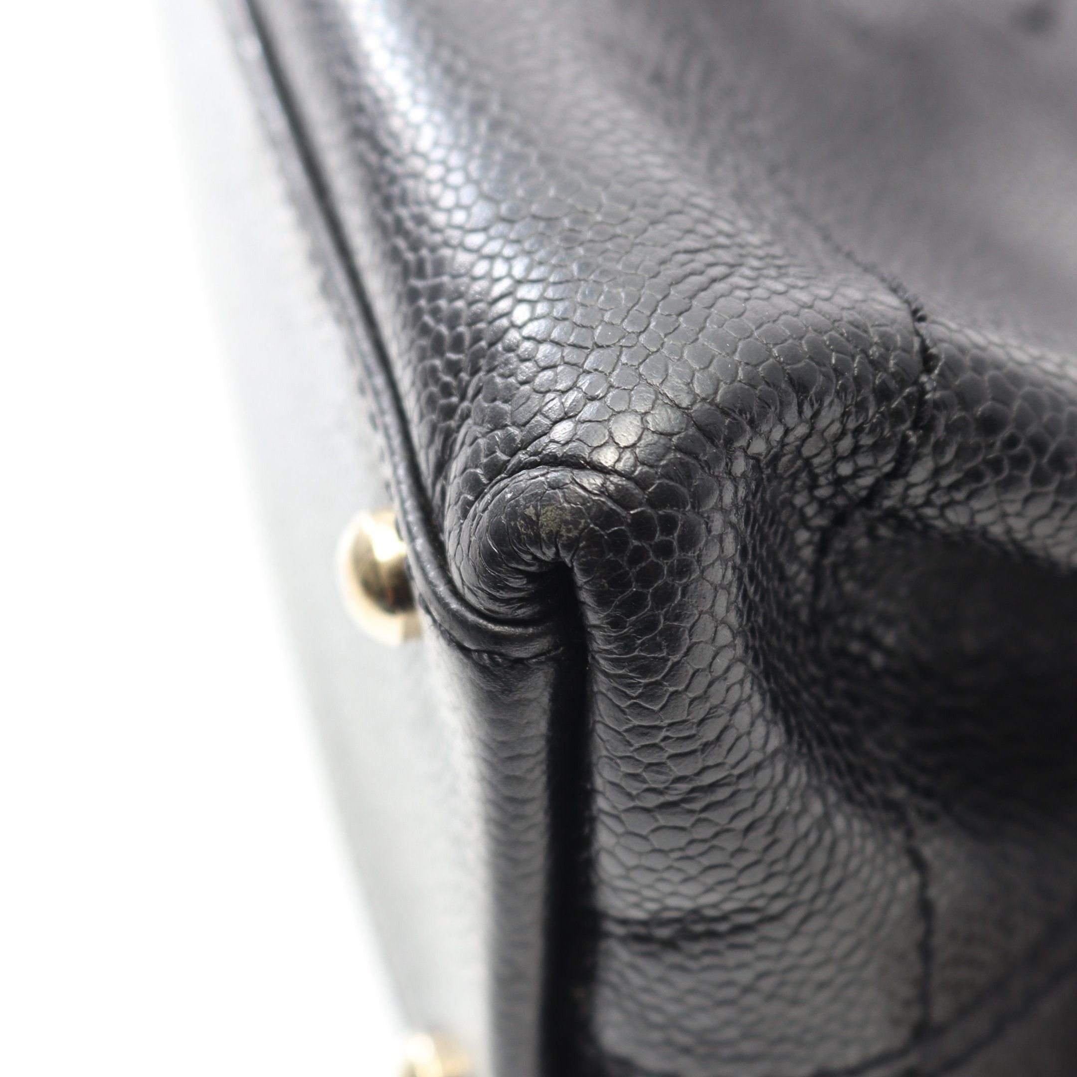 Chanel Chanel Coco Mark Shoulder Bag Tote Caviar Skin Black Gold Hardware Size ONE SIZE - 5 Thumbnail