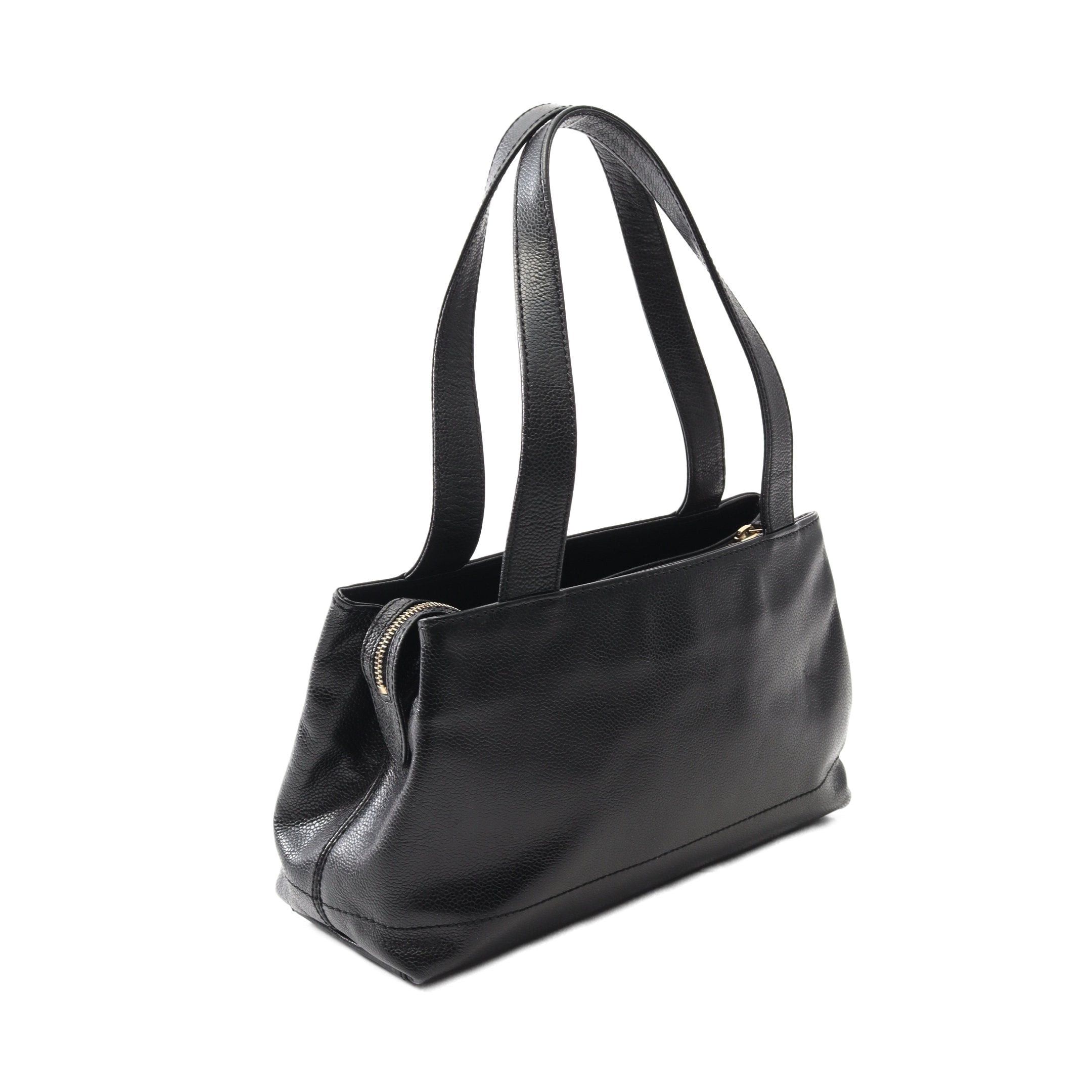 Chanel Chanel Coco Mark Shoulder Bag Tote Caviar Skin Black Gold Hardware Size ONE SIZE - 2 Thumbnail