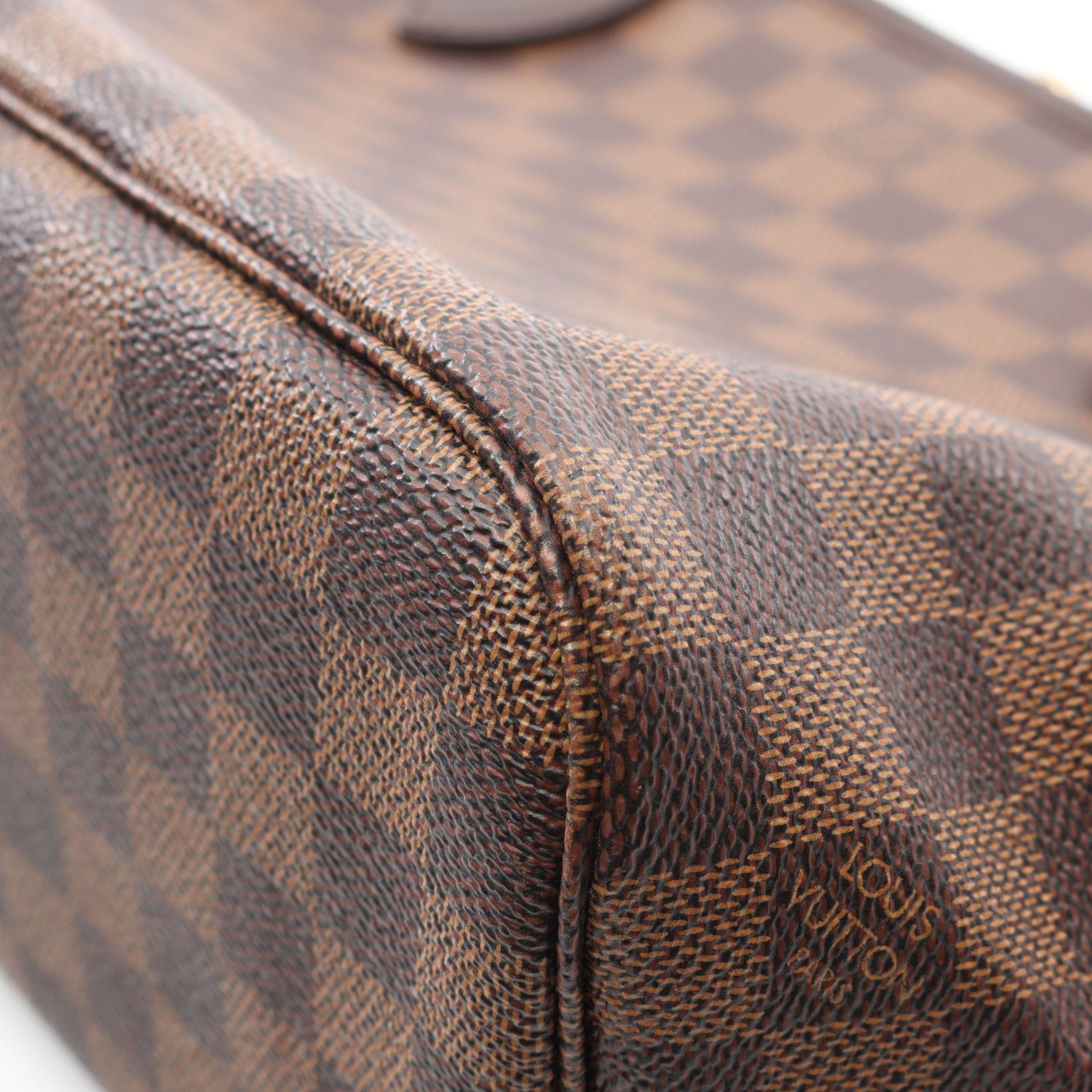 Louis Vuitton Louis Vuitton Neverfull Pm Damier Ebene Handbag Tote Bag Leather Brown Size ONE SIZE - 8 Thumbnail