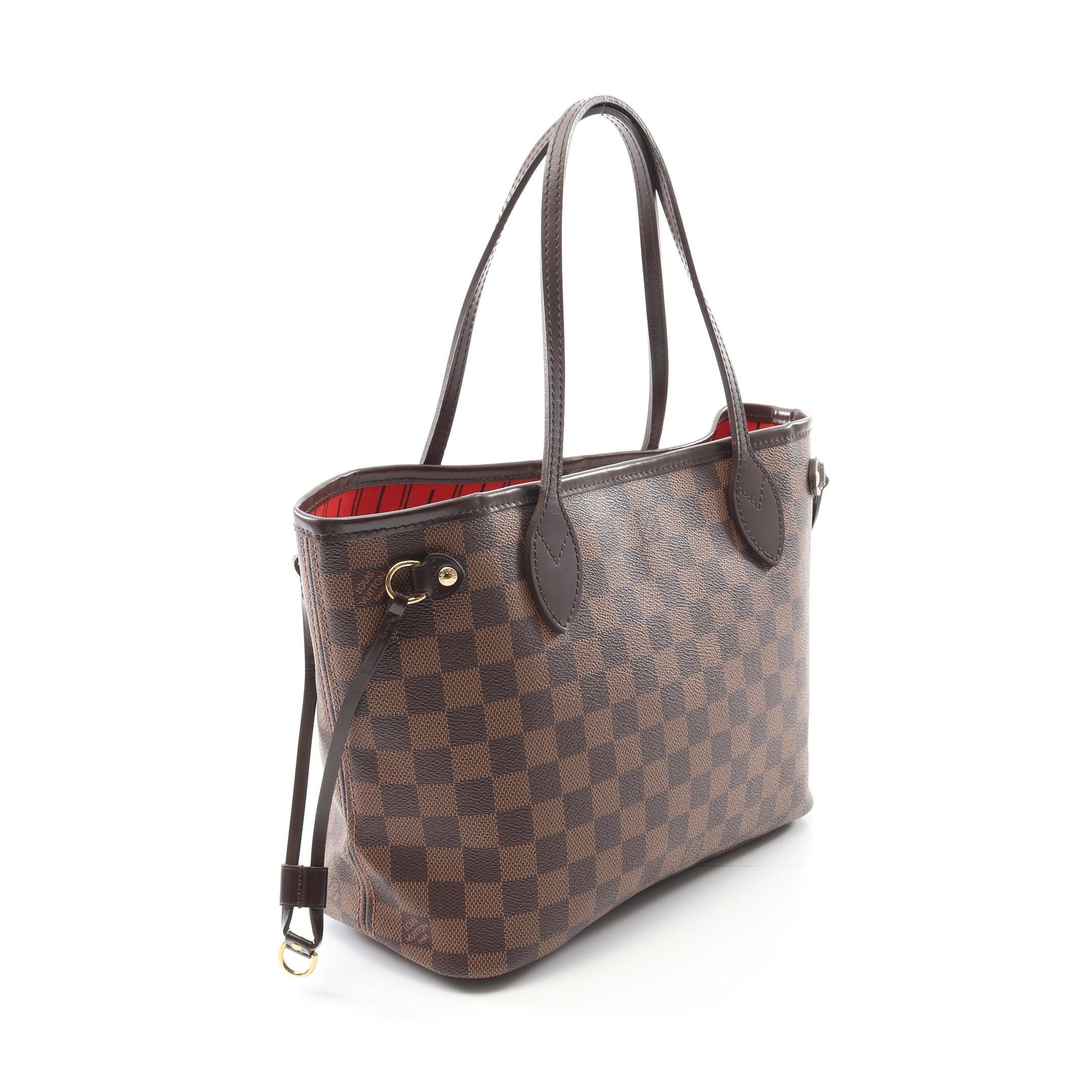 Louis Vuitton Louis Vuitton Neverfull Pm Damier Ebene Handbag Tote Bag Leather Brown Size ONE SIZE - 2 Thumbnail