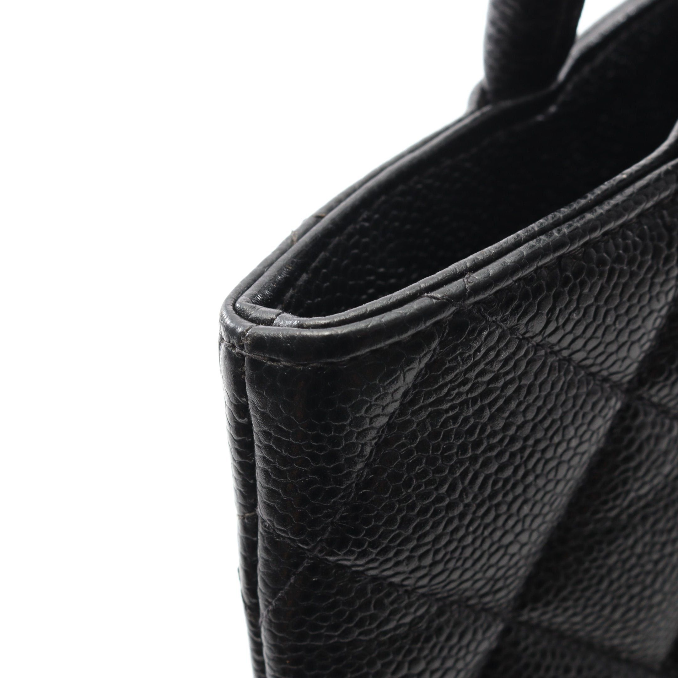 Chanel Chanel Reissue Tote Handbag Bag Caviar Skin Black Silver Hardware Size ONE SIZE - 9 Thumbnail