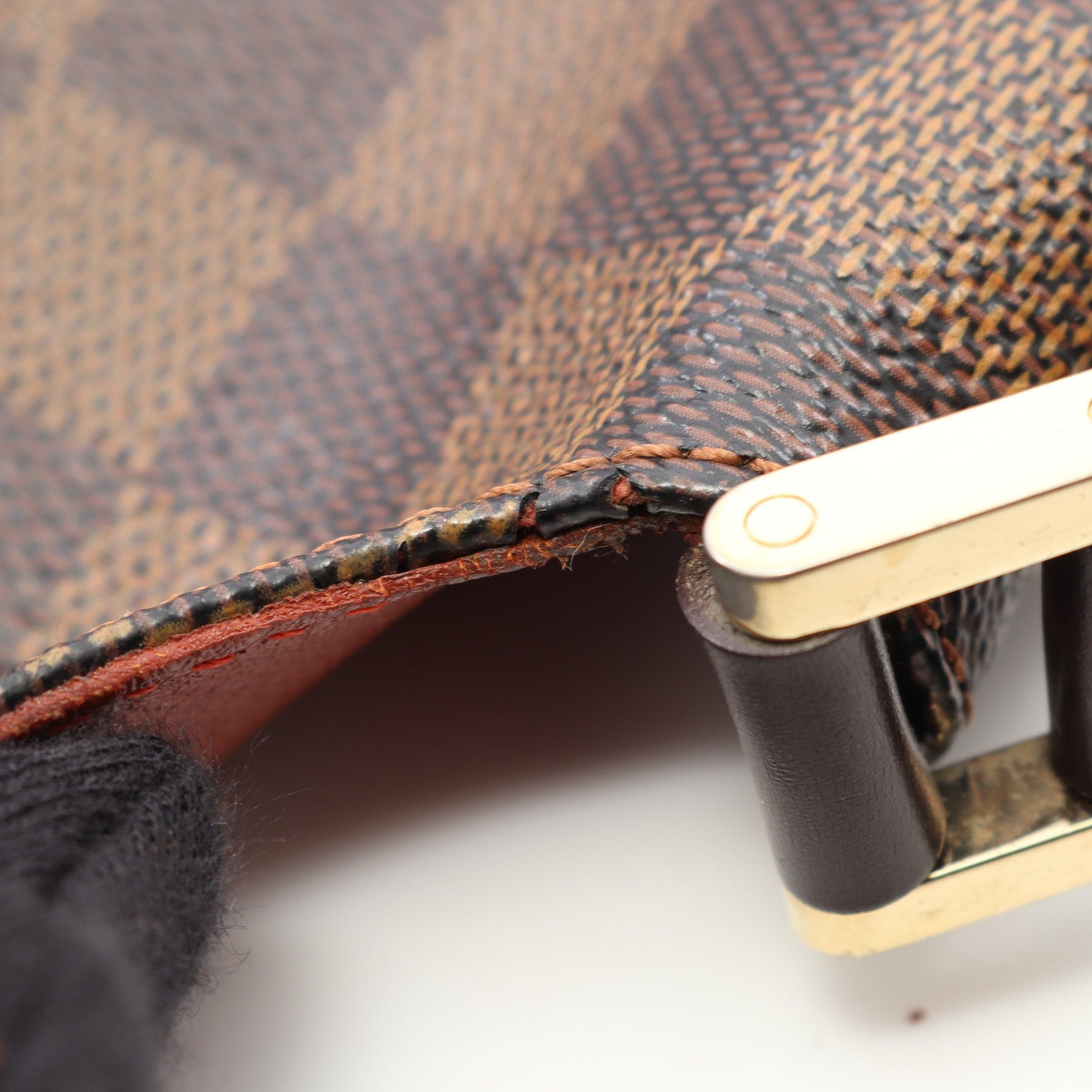 Louis Vuitton Louis Vuitton Musette Salsa Long Strap Damier Ebene Shoulder Bag Leather Brown Size ONE SIZE - 6 Thumbnail