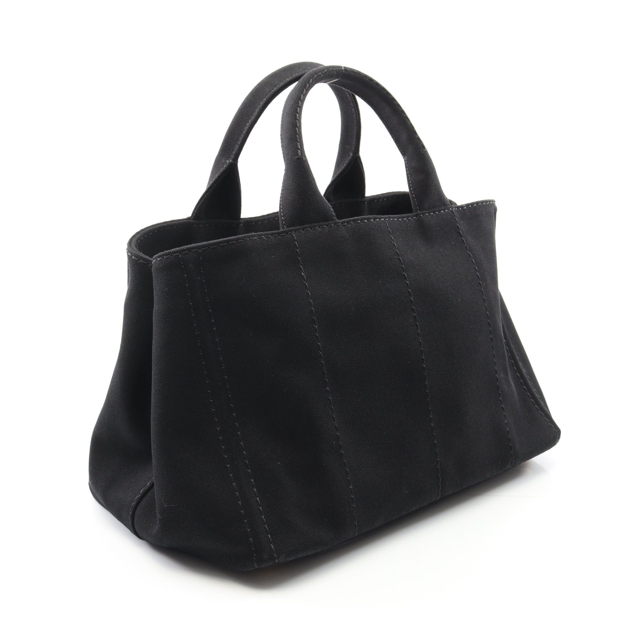 Prada Prada Canapa Kanapa Handbag Tote Bag Canvas Black Size ONE SIZE - 2 Thumbnail