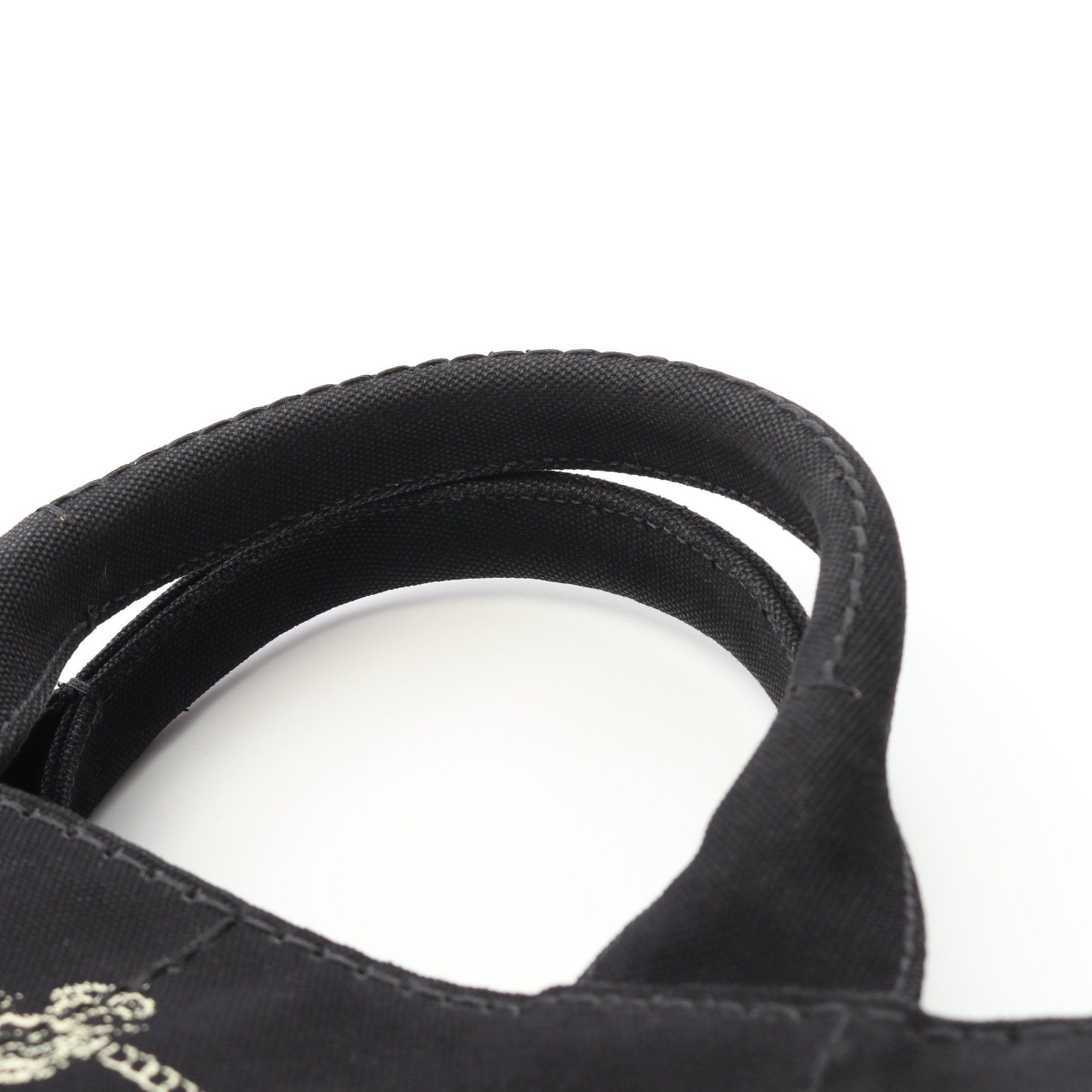 Prada Prada Canapa Kanapa Handbag Tote Bag Canvas Black Size ONE SIZE - 8 Thumbnail
