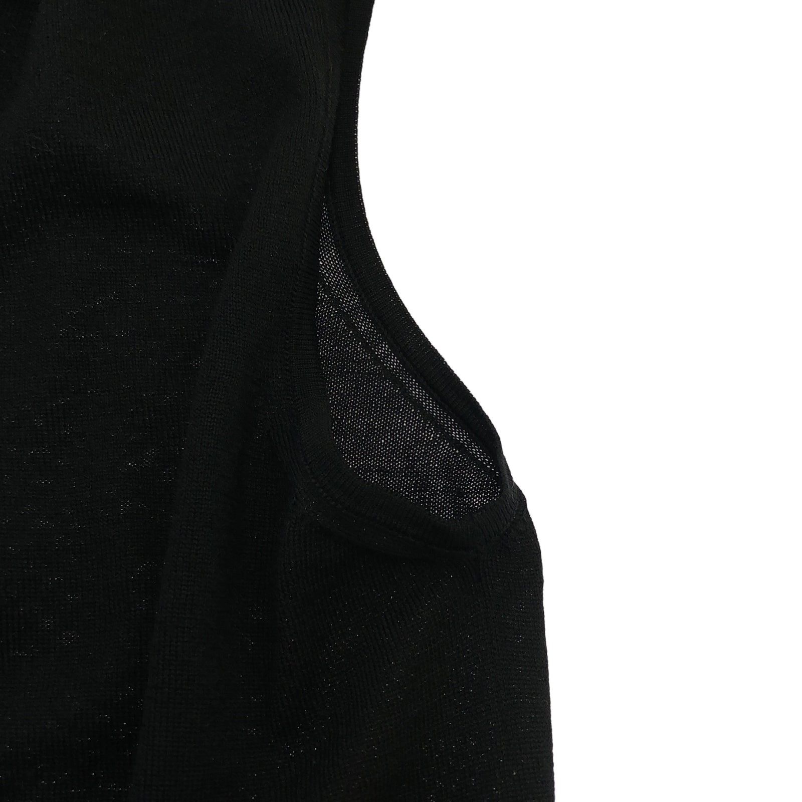 Hermes Hermes Knit Black Wool Size ONE SIZE - 8 Thumbnail