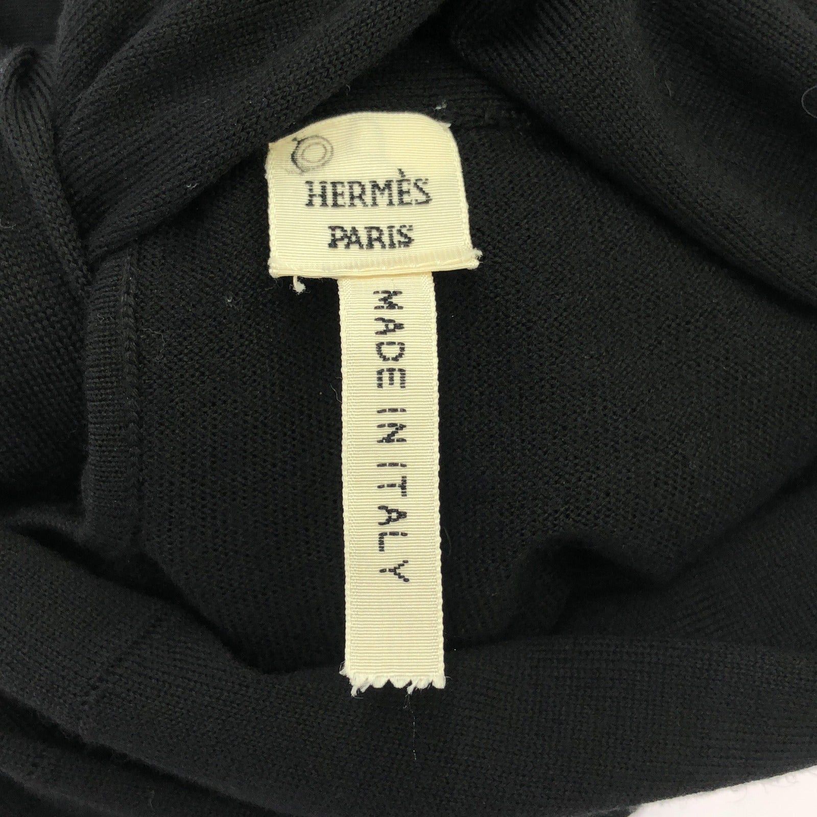 Hermes Hermes Knit Black Wool Size ONE SIZE - 5 Thumbnail