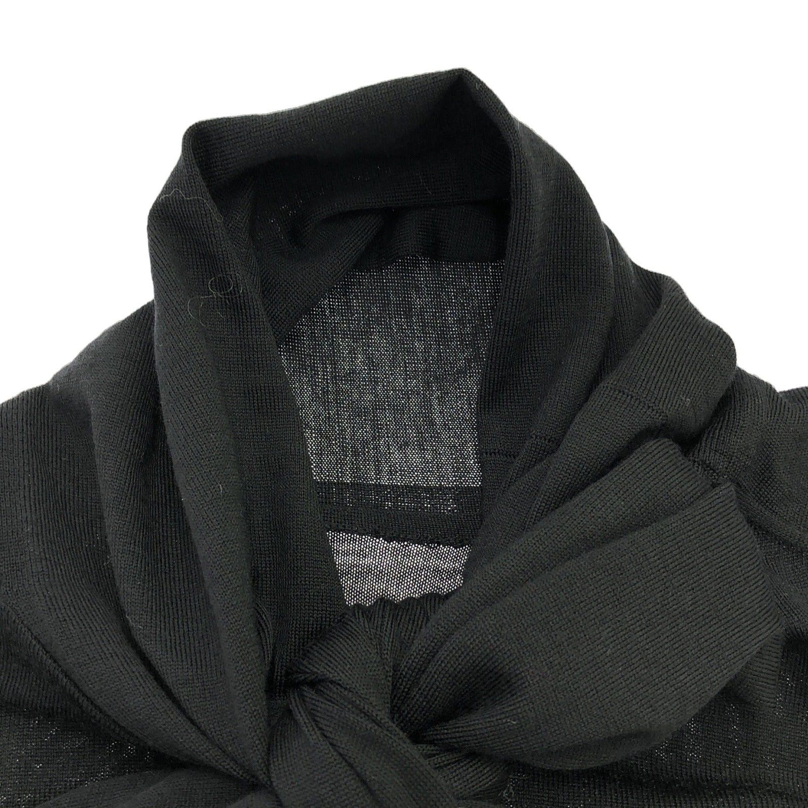 Hermes Hermes Knit Black Wool Size ONE SIZE - 10 Thumbnail