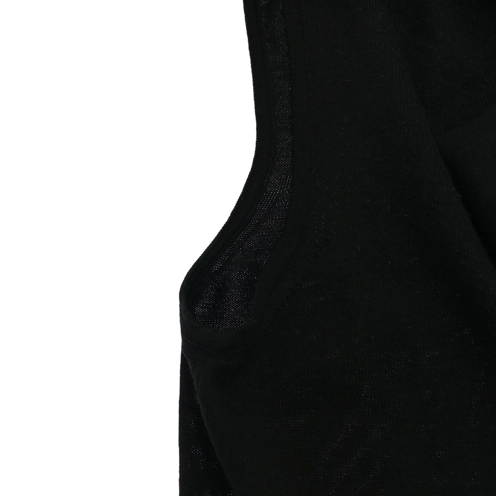 Hermes Hermes Knit Black Wool Size ONE SIZE - 9 Thumbnail