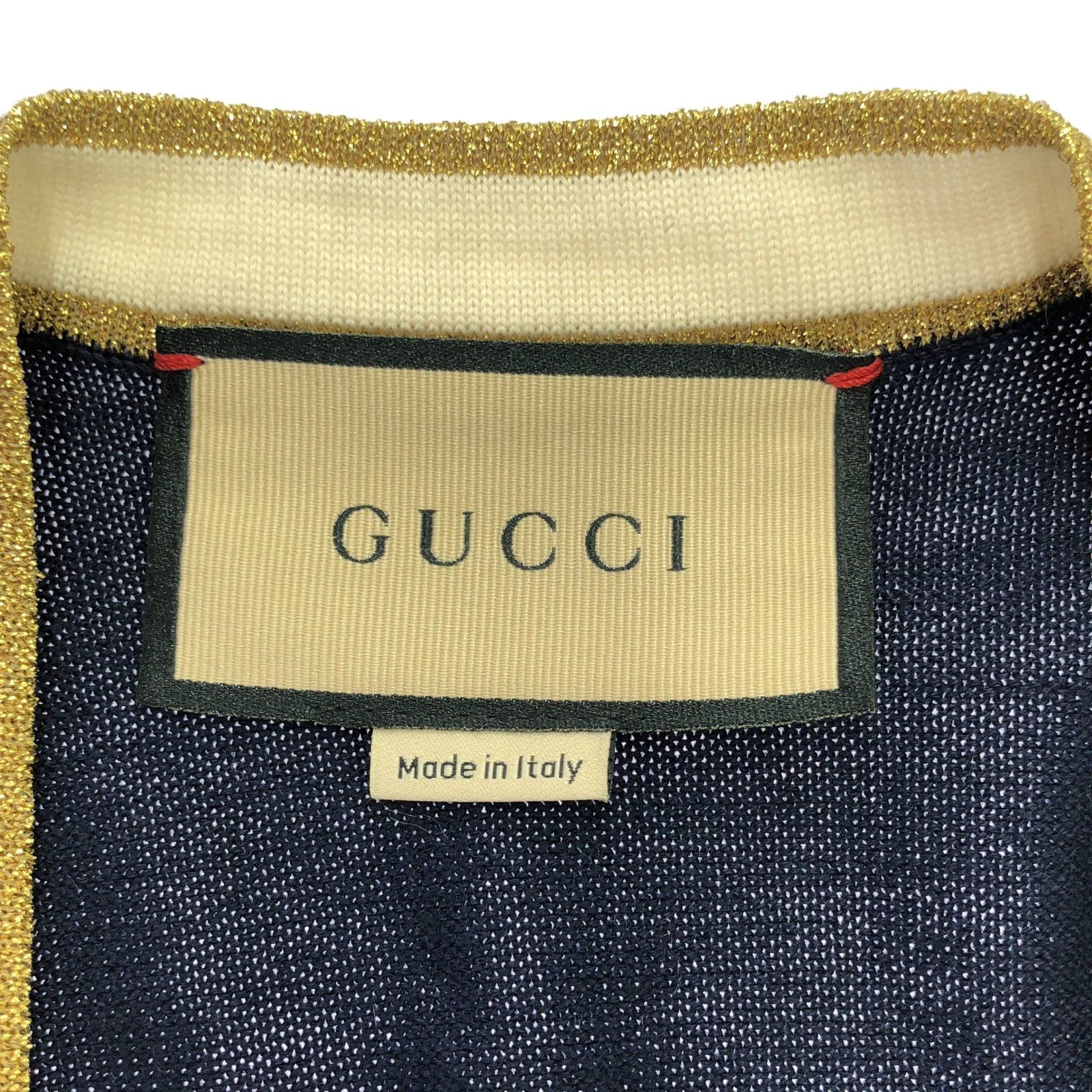 Gucci Gucci One Piece Navy Off White 713541 Wool Size ONE SIZE - 5 Thumbnail