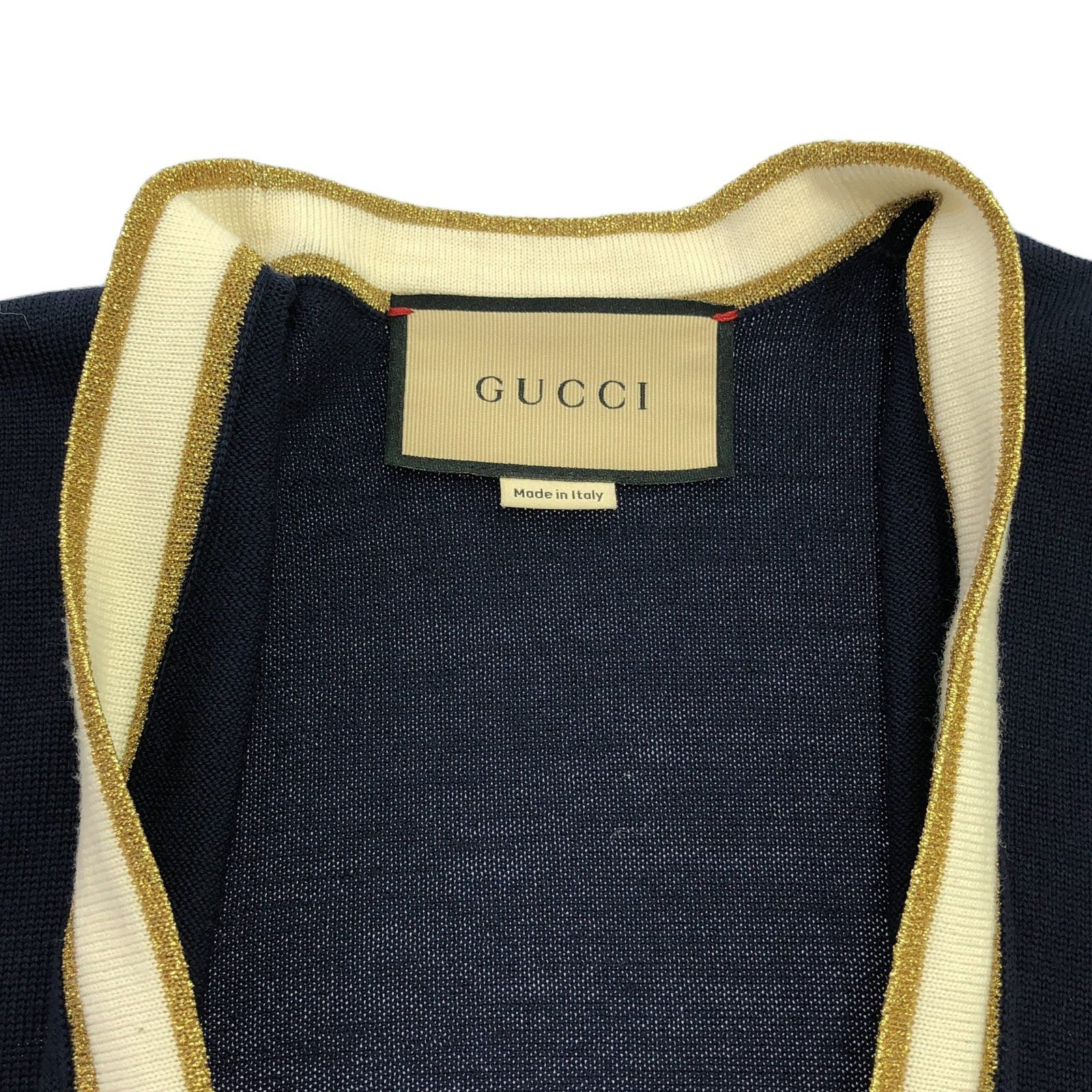 Gucci Gucci One Piece Navy Off White 713541 Wool Size ONE SIZE - 10 Thumbnail