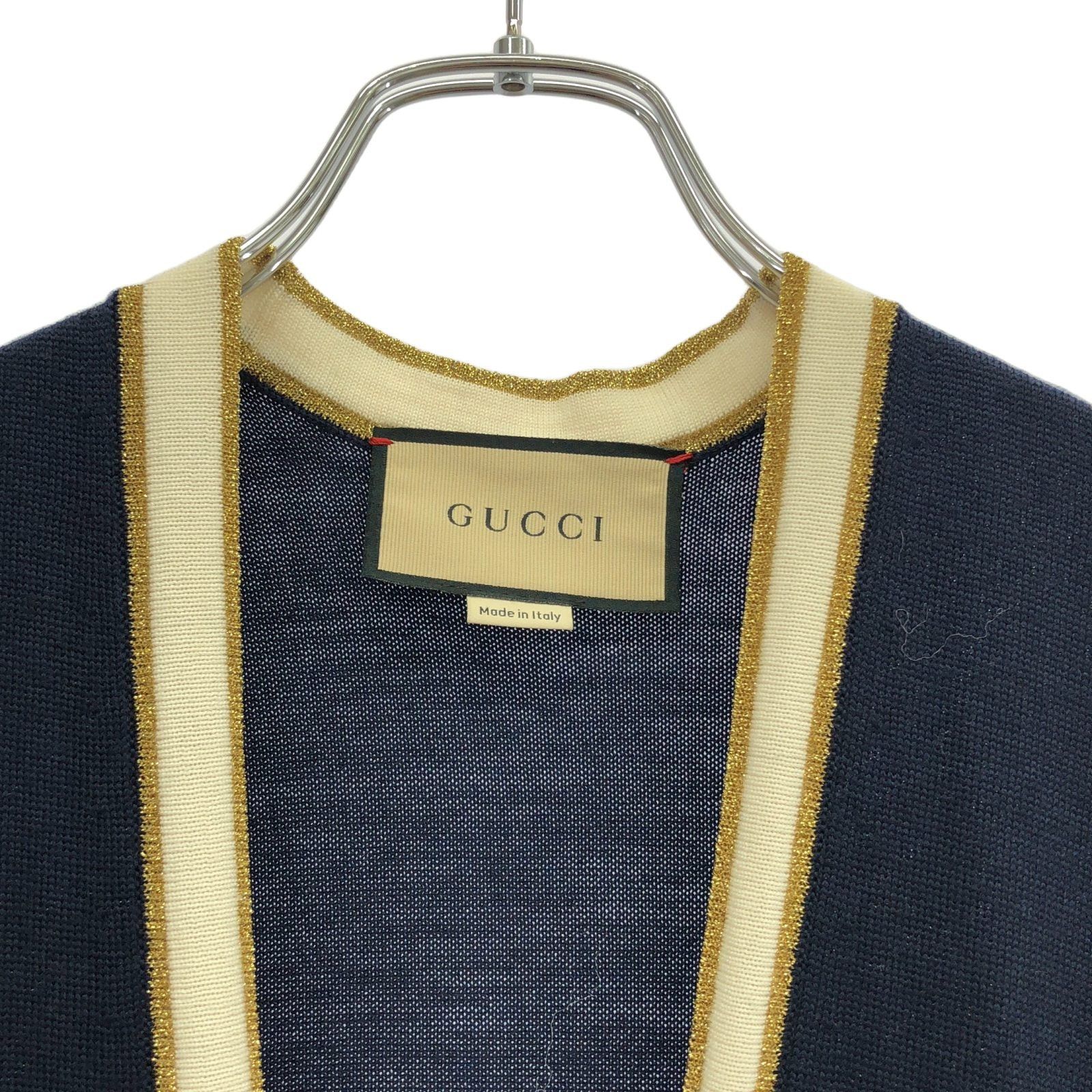 Gucci Gucci One Piece Navy Off White 713541 Wool Size ONE SIZE - 3 Thumbnail
