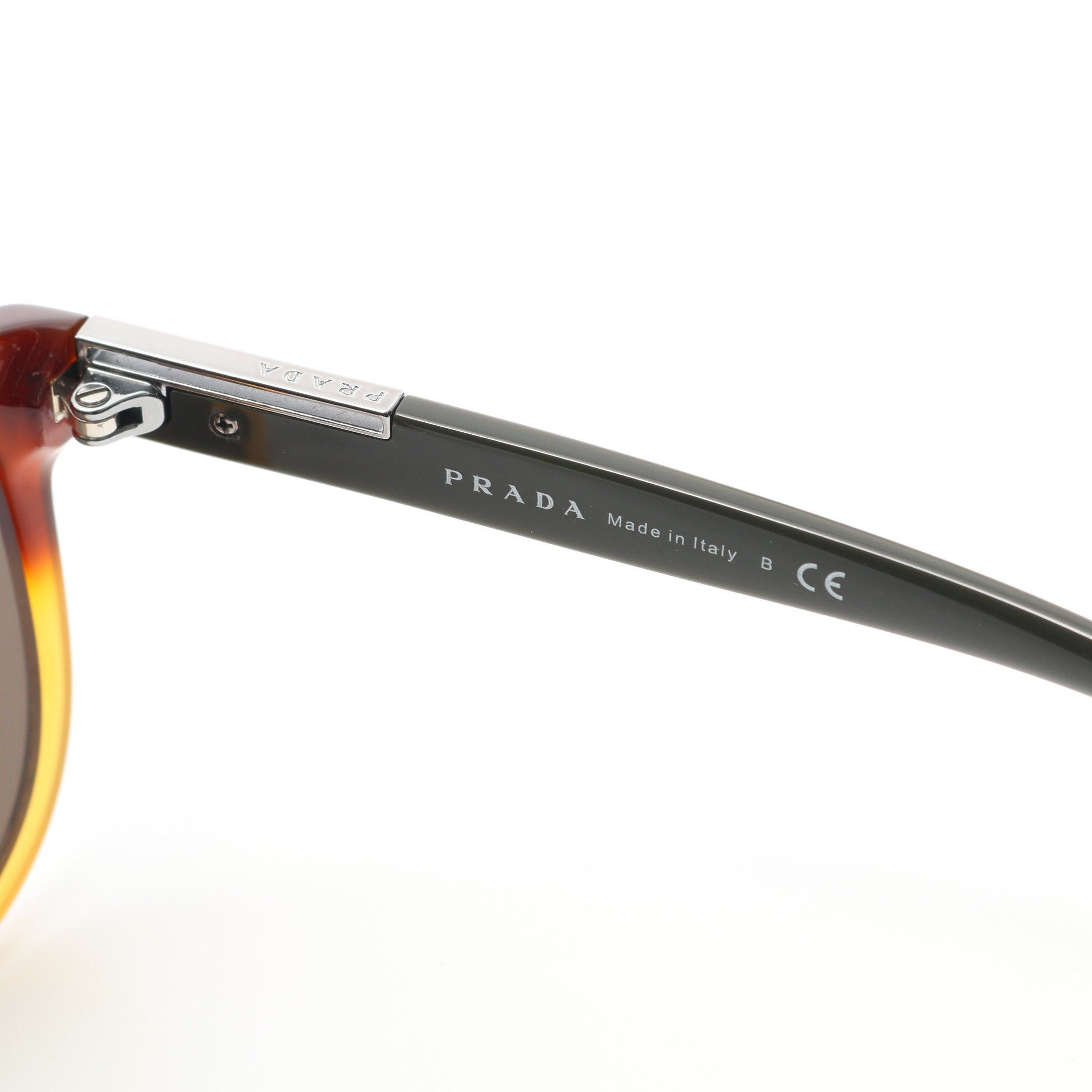 Prada Prada Wellington Sunglasses Light Brown Khaki Green Size ONE SIZE - 4 Thumbnail