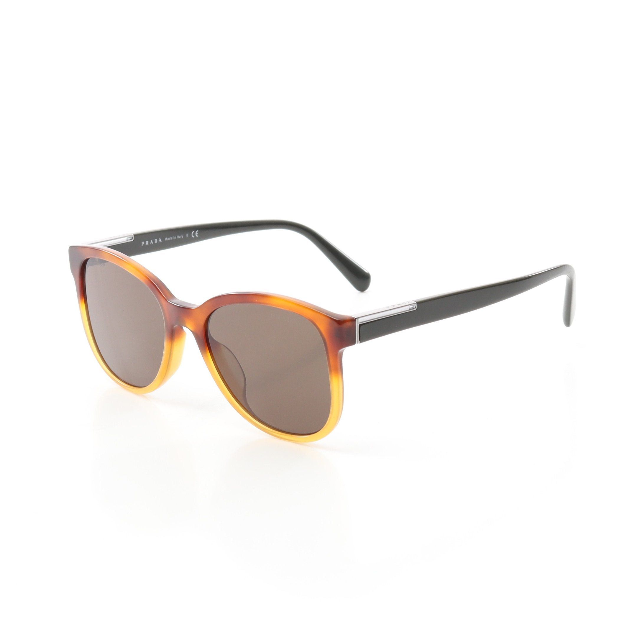 Prada Prada Wellington Sunglasses Light Brown Khaki Green Size ONE SIZE - 2 Thumbnail