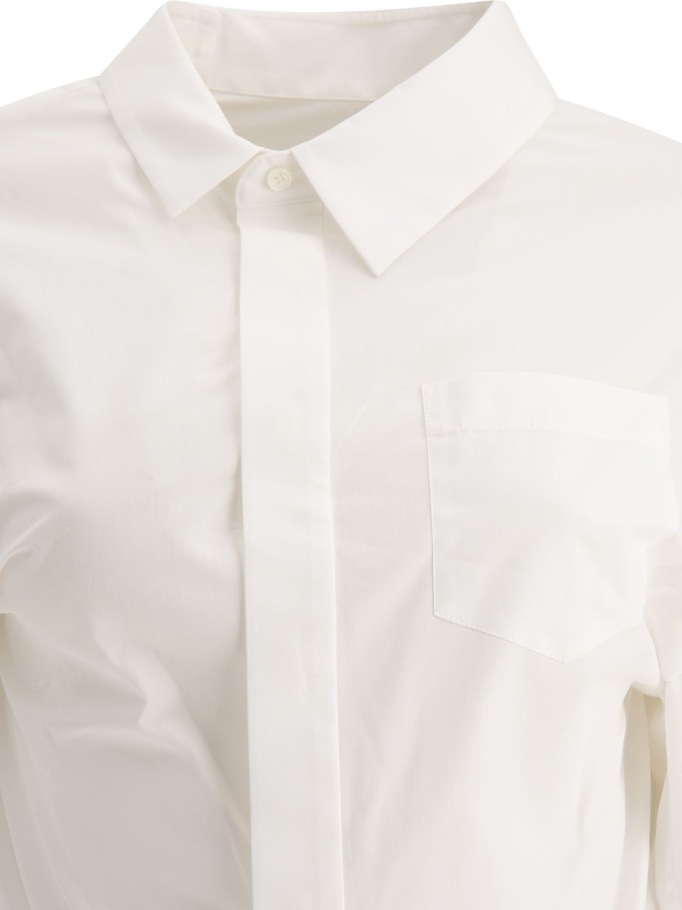 Sacai Poplin Asymmetrical Shirt Size L / US 10 / IT 46 - 3 Thumbnail