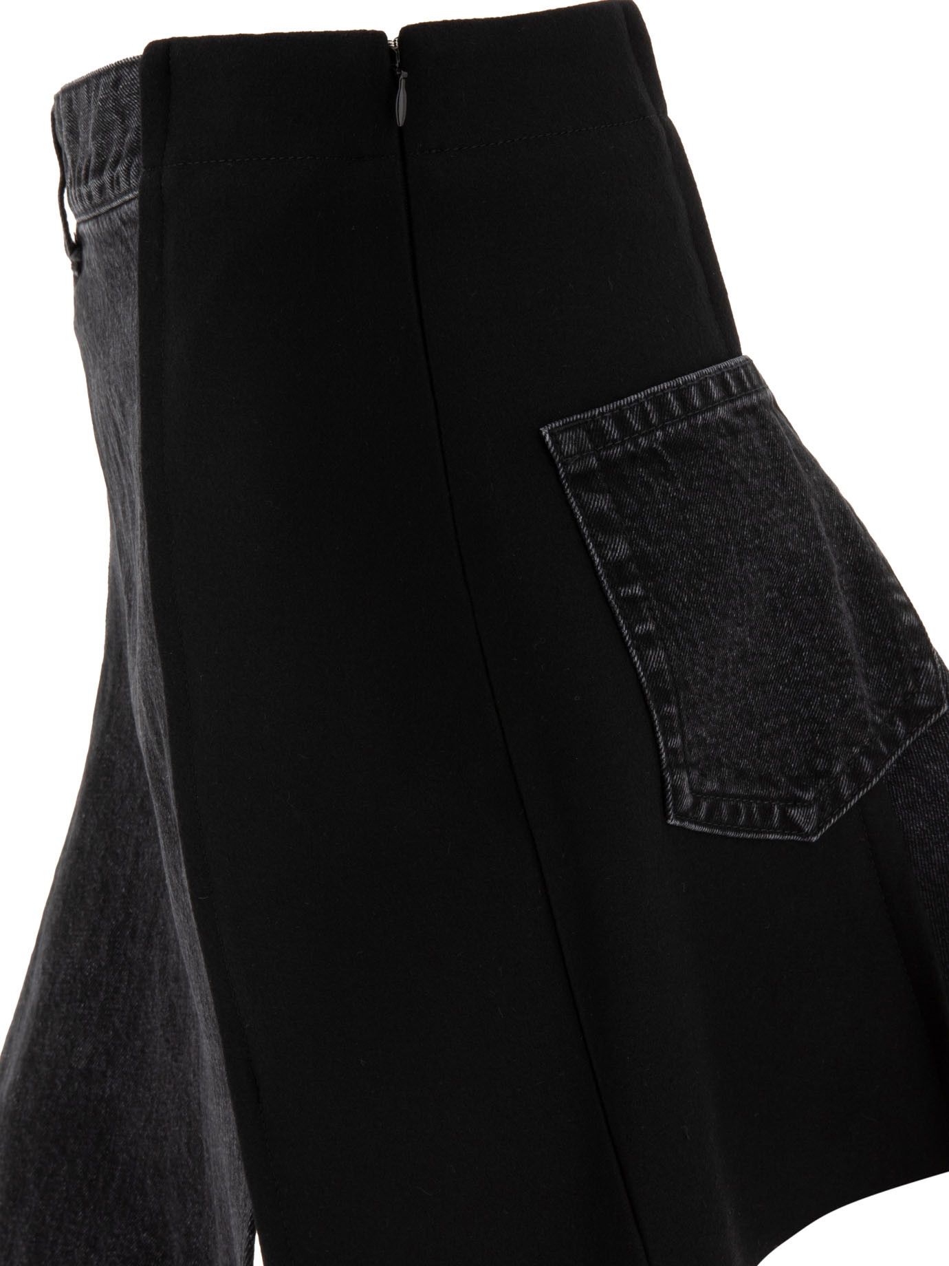 Sacai Denim X Wool Melton Skirt | Grailed