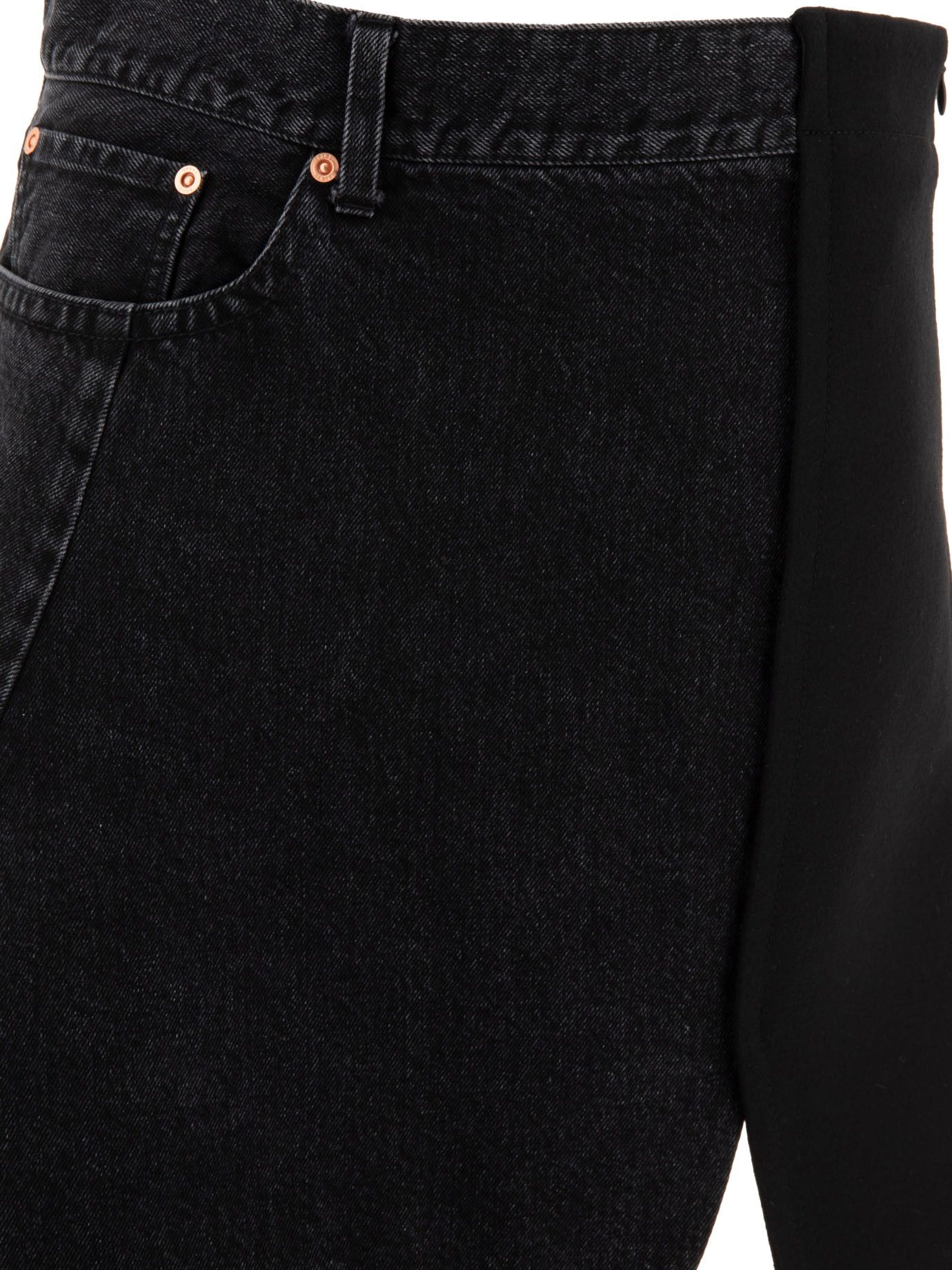 Sacai Denim X Wool Melton Skirt Size 32" / US 10 / IT 46 - 3 Thumbnail
