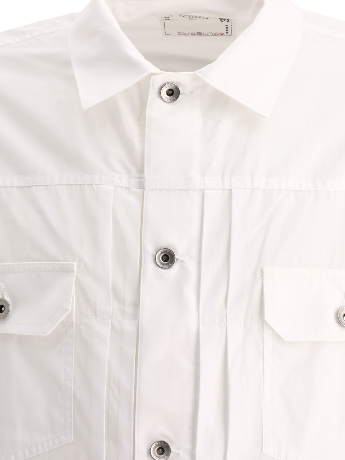 Sacai Thomas Mason Shirt Size US L / EU 52-54 / 3 - 3 Thumbnail