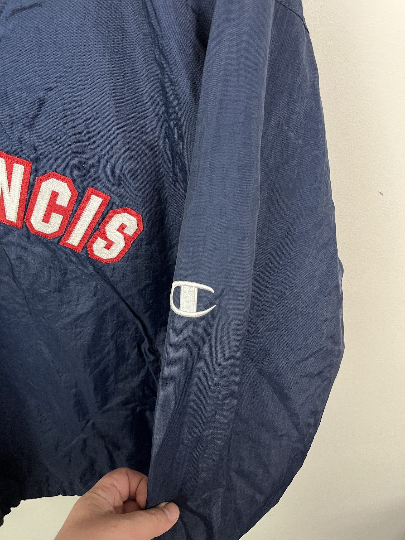 Champion Vintage Champion St Francis Arc Logo Windbreaker Size M Size US M / EU 48-50 / 2 - 3 Thumbnail