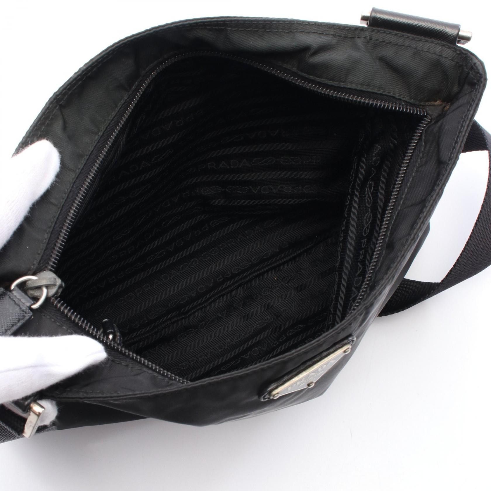 Prada Prada Prada Nylon Leather Shoulder Bag Leather Shoulder Bag Size ONE SIZE - 3 Thumbnail