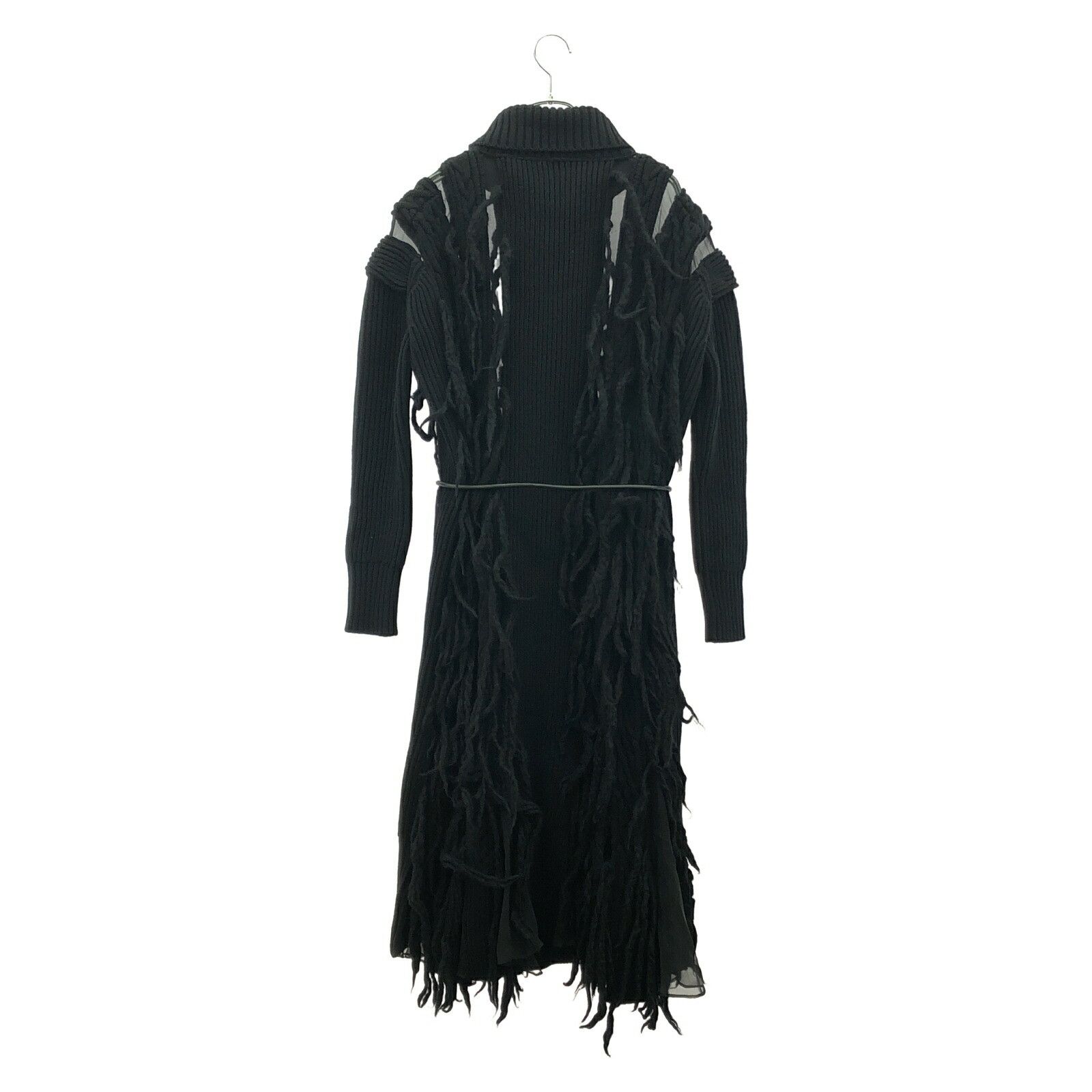 ワンピース sacai Wool Knit Dress Sacai Sacai Knit Dress Wool Dress Natural Material Dresses DUTY