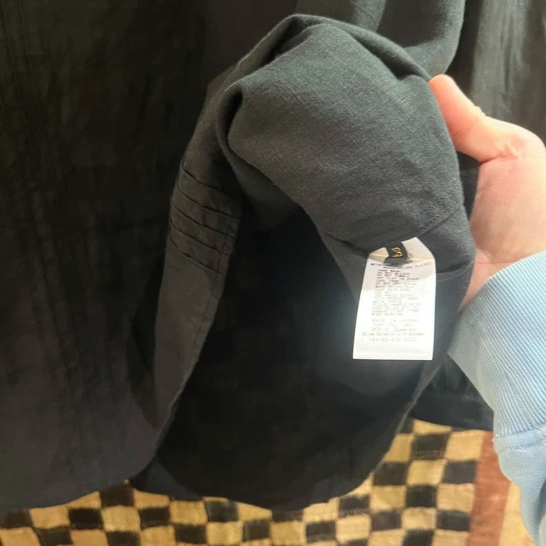 Kapital Black Pleated Shirt with Decorative Buttons Size US M / EU 48-50 / 2 - 3 Thumbnail