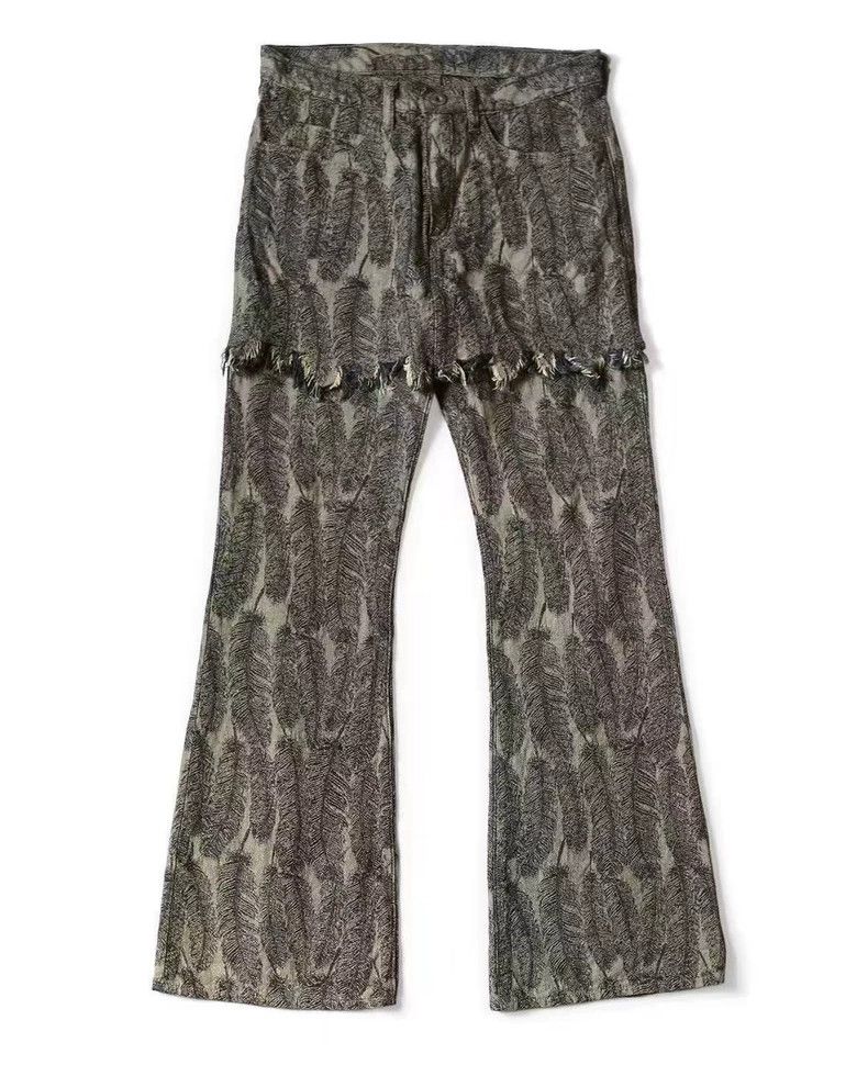 Kapital Feather Fringe Denim Pants with Tag Size US 32 / EU 48 - 2 Thumbnail