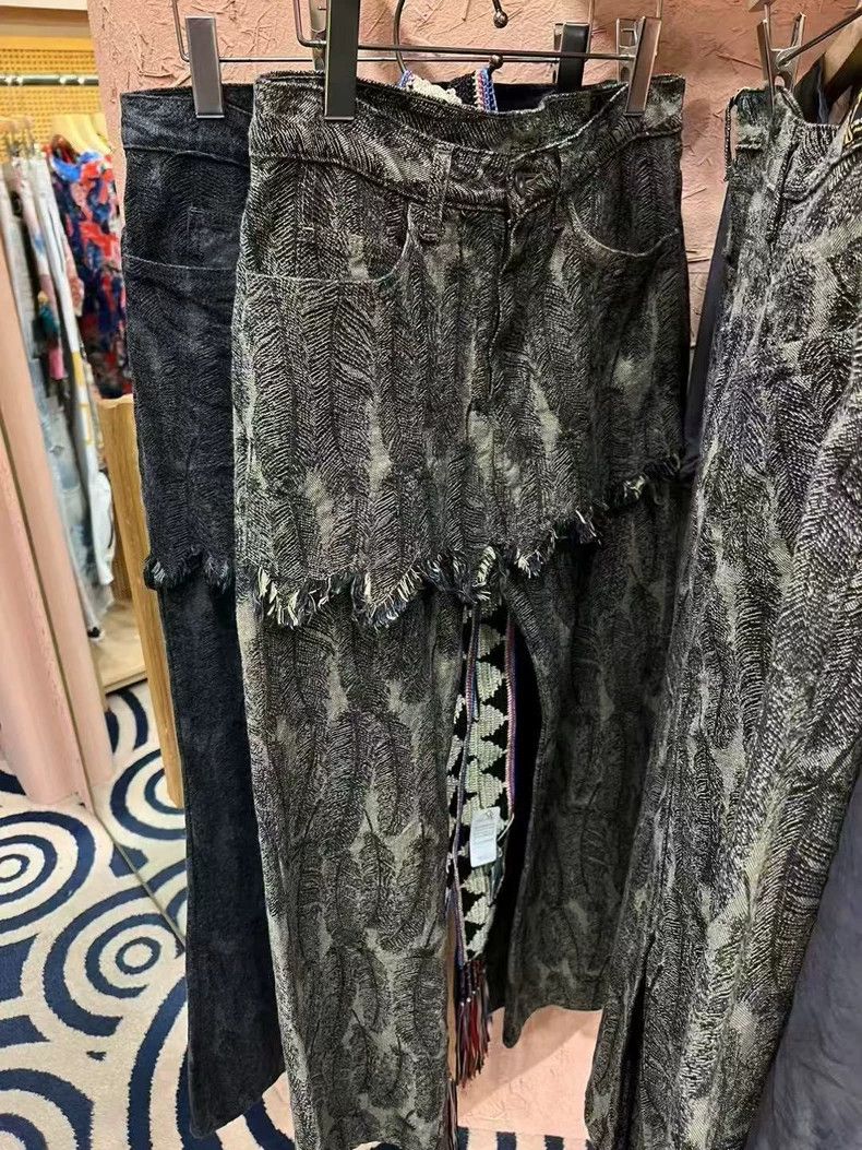 Kapital Feather Fringe Denim Pants with Tag Size US 32 / EU 48 - 4 Thumbnail