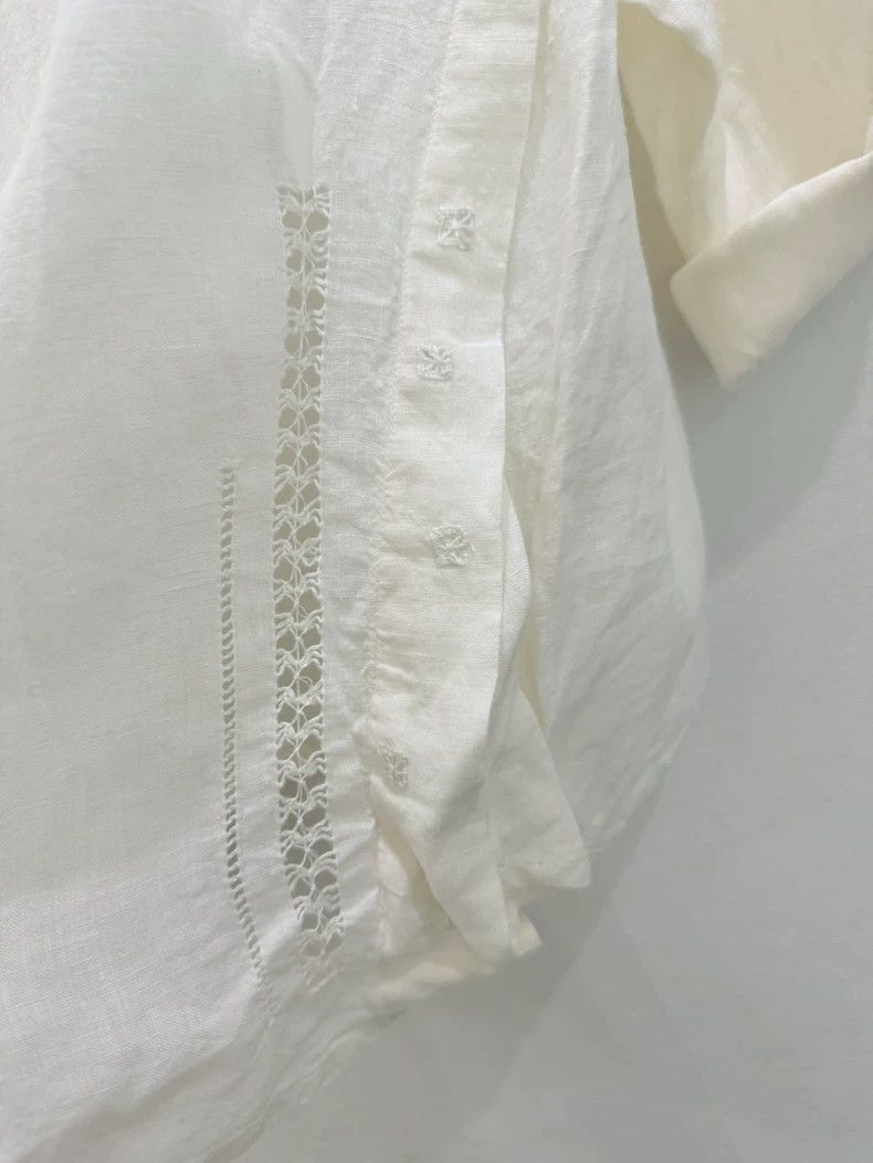 Kapital Embroidered Linen Tunic with Roll-up Sleeves Size US M / EU 48-50 / 2 - 3 Thumbnail