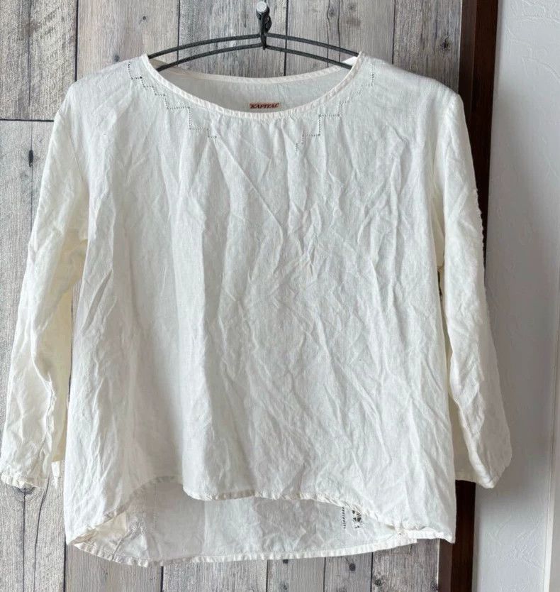Kapital Embroidered Linen Tunic with Roll-up Sleeves Size US M / EU 48-50 / 2 - 5 Thumbnail