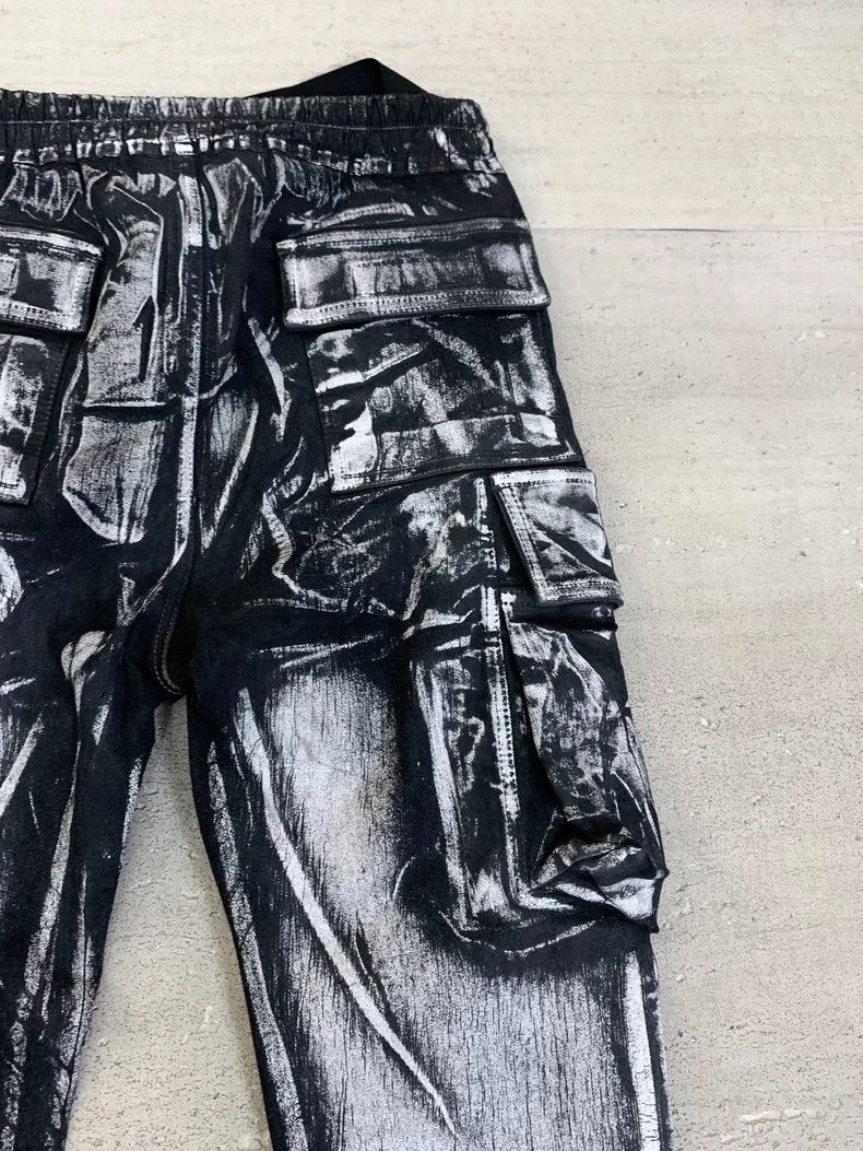 Rick Owens Rick Owens Cargo Pants Black and White Design Size US 31 - 3 Thumbnail