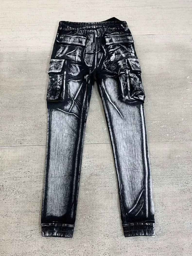 Rick Owens Rick Owens Cargo Pants Black and White Design Size US 31 - 2 Thumbnail