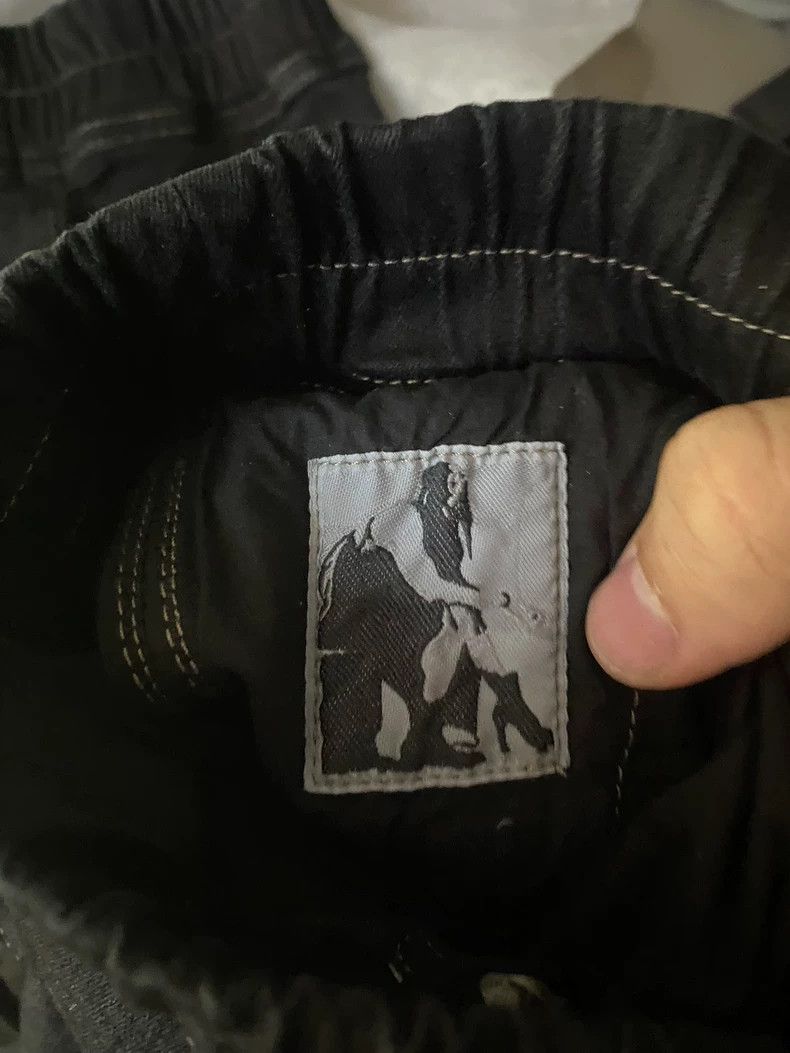 Rick Owens Rick Owens Black Cargo Pants with Waist Drawstring Size US 26 / EU 42 - 4 Thumbnail
