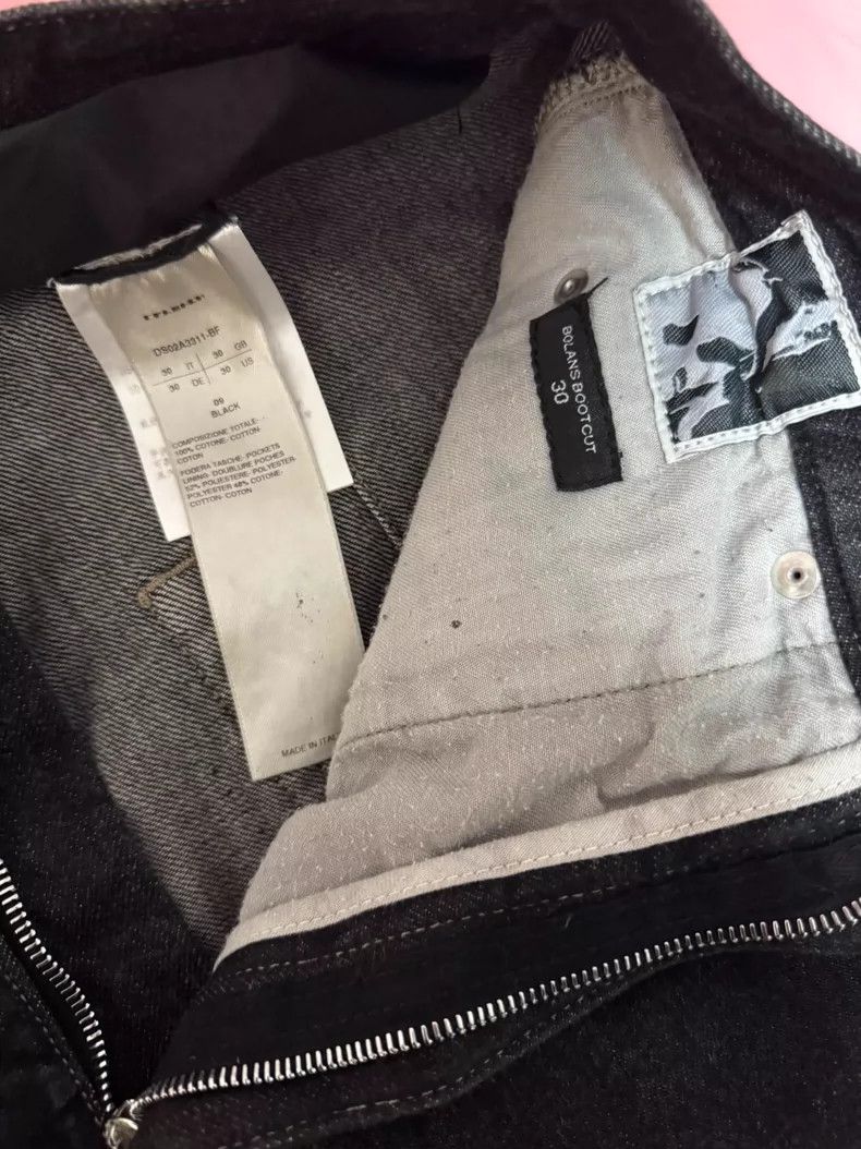 Rick Owens Rick Owens DRKSHDW Coated Denim Flare Pants Size US 30 / EU 46 - 3 Thumbnail