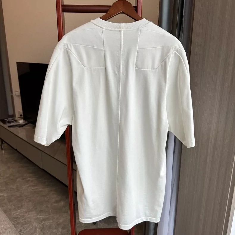 Rick Owens Rick Owens White Short Sleeve Armor Shirt Size US M / EU 48-50 / 2 - 2 Thumbnail