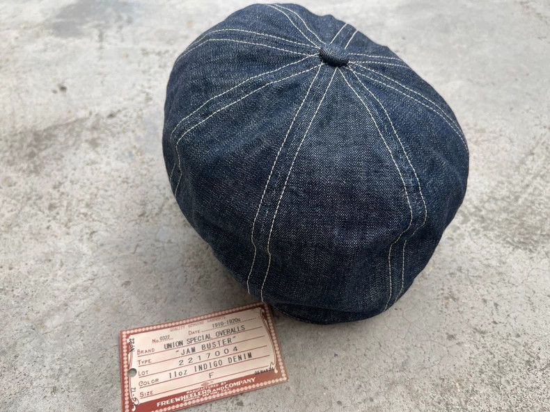 Freewheelers Vintage Denim Newsboy Cap for Unisex Wear Size ONE SIZE - 3 Thumbnail