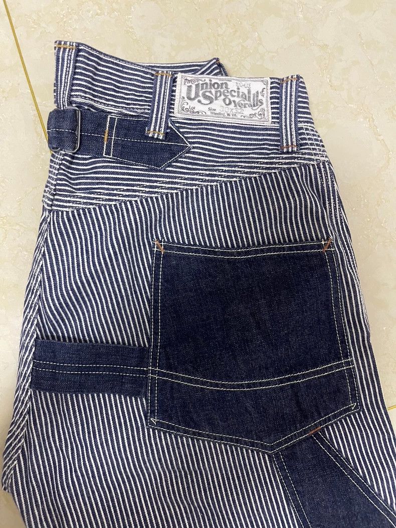 Freewheelers Freewheelers Derrickman Striped Work Pants Size US 30 / EU 46 - 3 Thumbnail