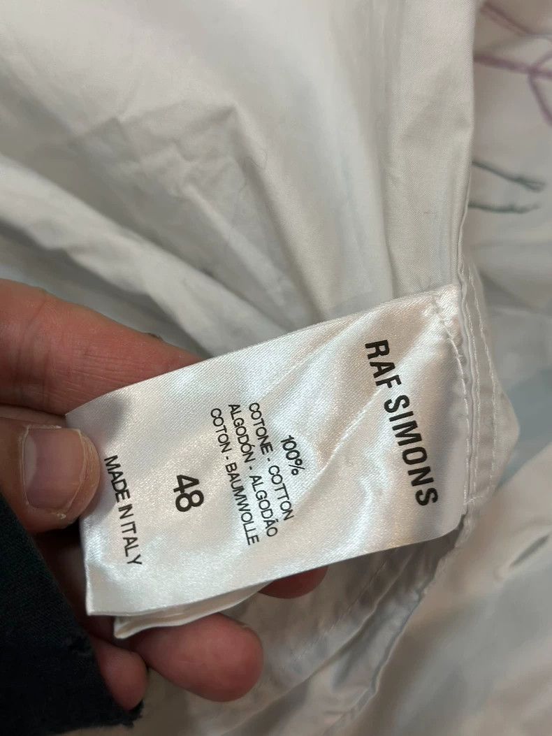Raf Simons Raf Simons White Shirt with Graffiti Design Size US M / EU 48-50 / 2 - 4 Thumbnail
