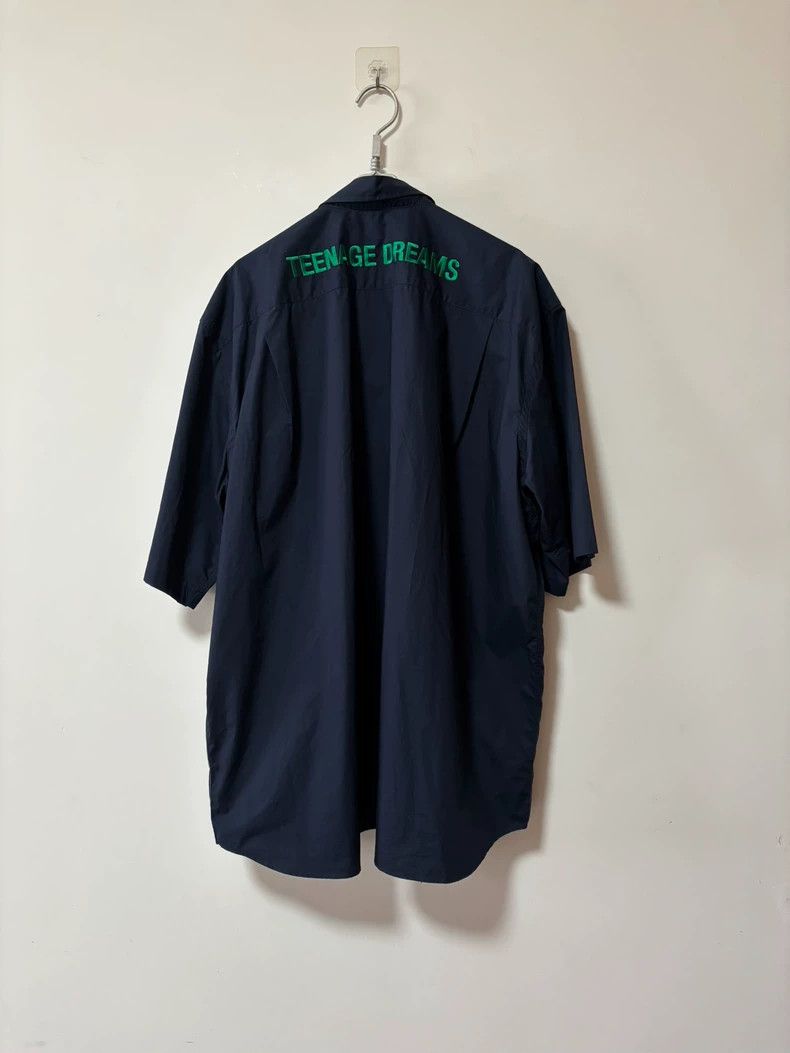 Raf Simons Raf Simons Blue Short Sleeve Shirt Size US L / EU 52-54 / 3 - 3 Thumbnail