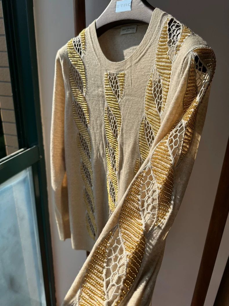 Dries Van Noten Dries Van Noten Sheer Knit Sweater Top Size US M / EU 48-50 / 2 - 8 Thumbnail