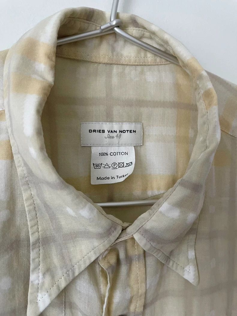 Dries Van Noten Dries Van Noten Plaid Short Sleeve Shirt Size US L / EU 52-54 / 3 - 2 Thumbnail