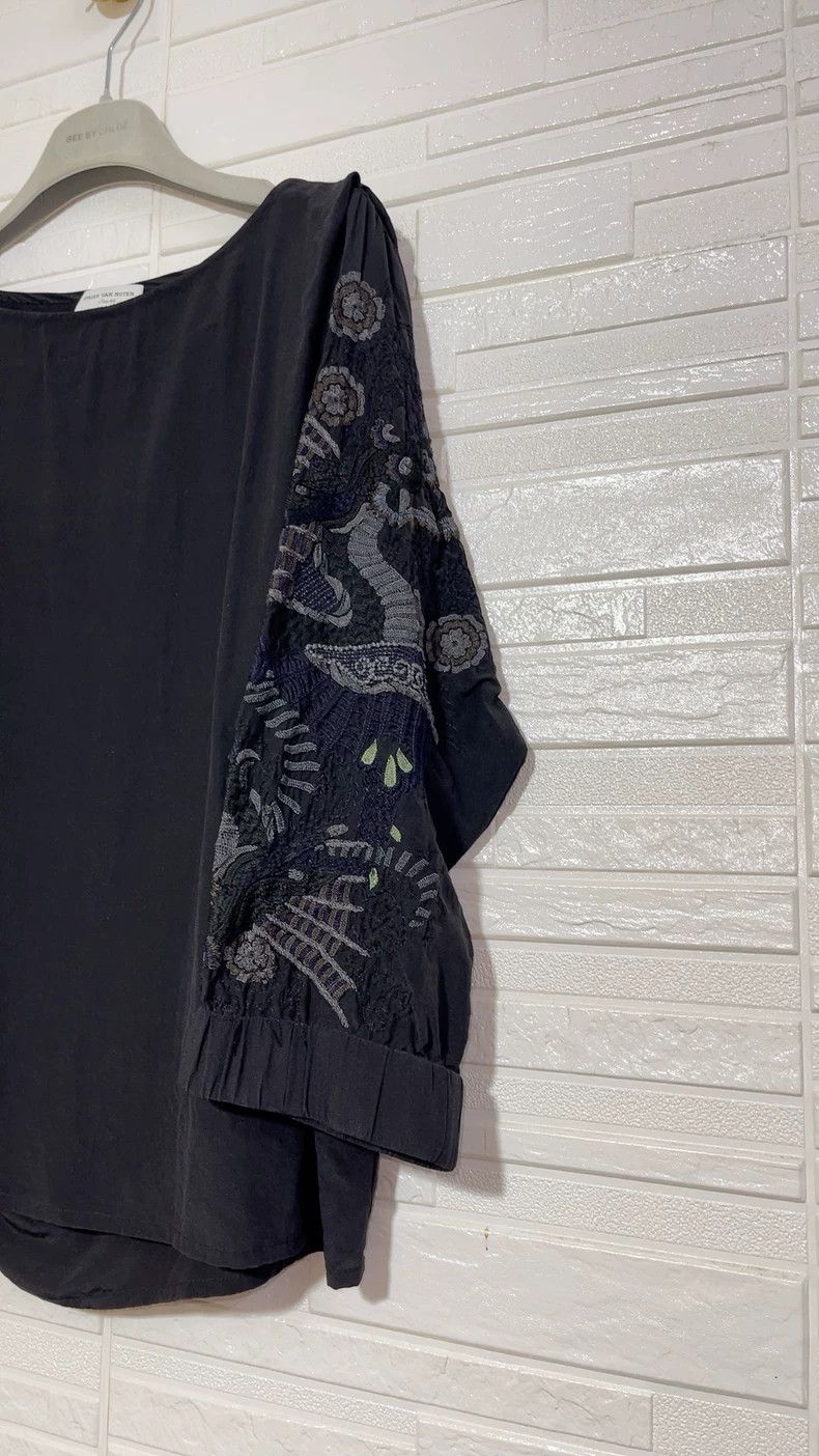 Dries Van Noten Dries Van Noten Embroidered Silk Top Size US L / EU 52-54 / 3 - 3 Thumbnail