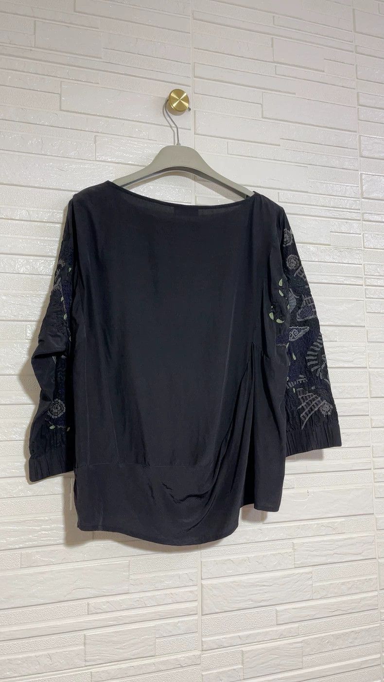 Dries Van Noten Dries Van Noten Embroidered Silk Top Size US L / EU 52-54 / 3 - 6 Thumbnail